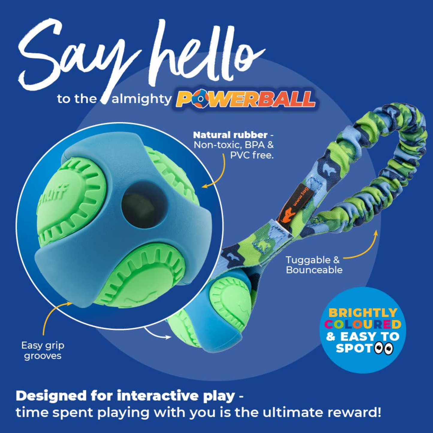 Tug-E-Nuff Pocket Powerball Bungee Tug
