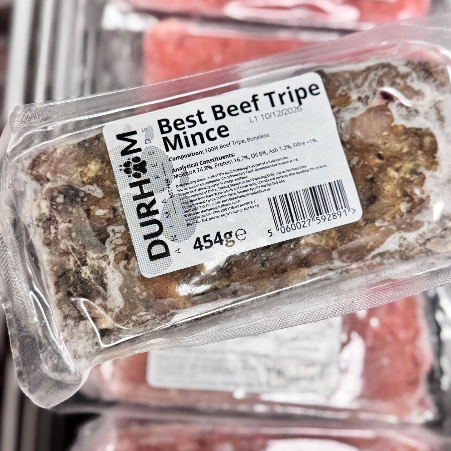 Durham Animal Feeds Best Beef Tripe Mince
