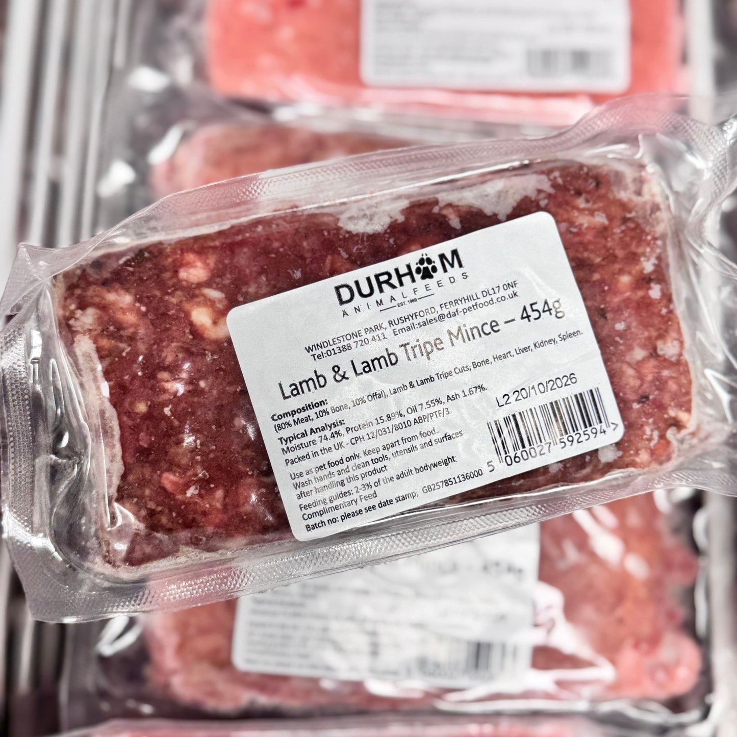 Durham Animal Feeds Lamb & Lamb Tripe Mince