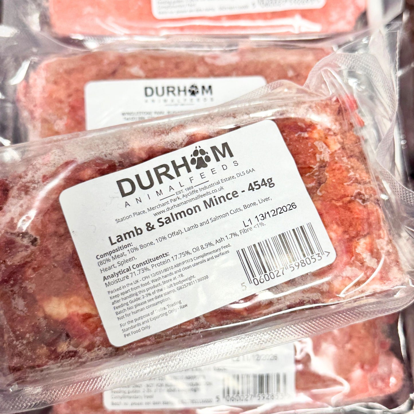 Durham Animal Feeds Lamb & Salmon Mince