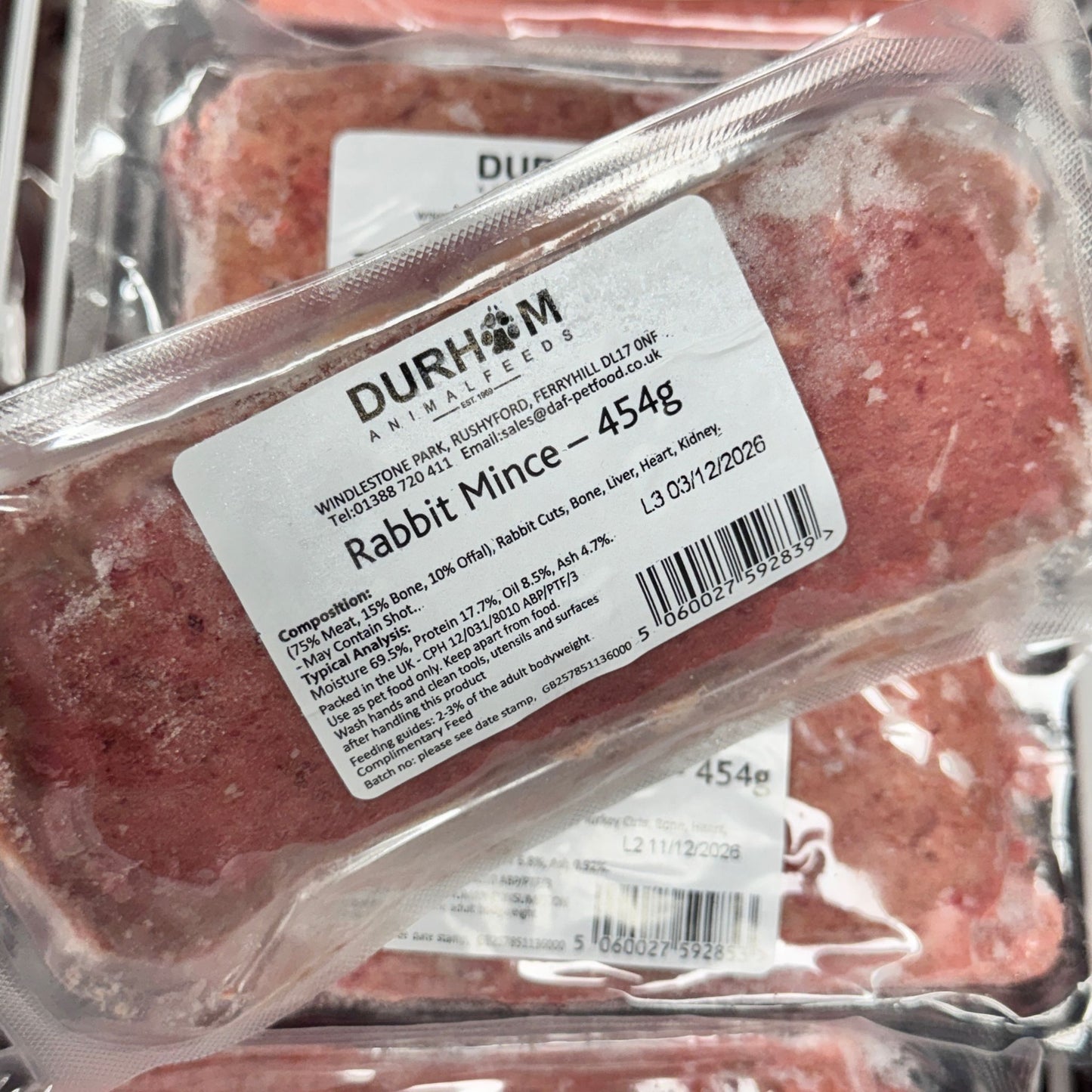 Durham Animal Feeds Rabbit Mince