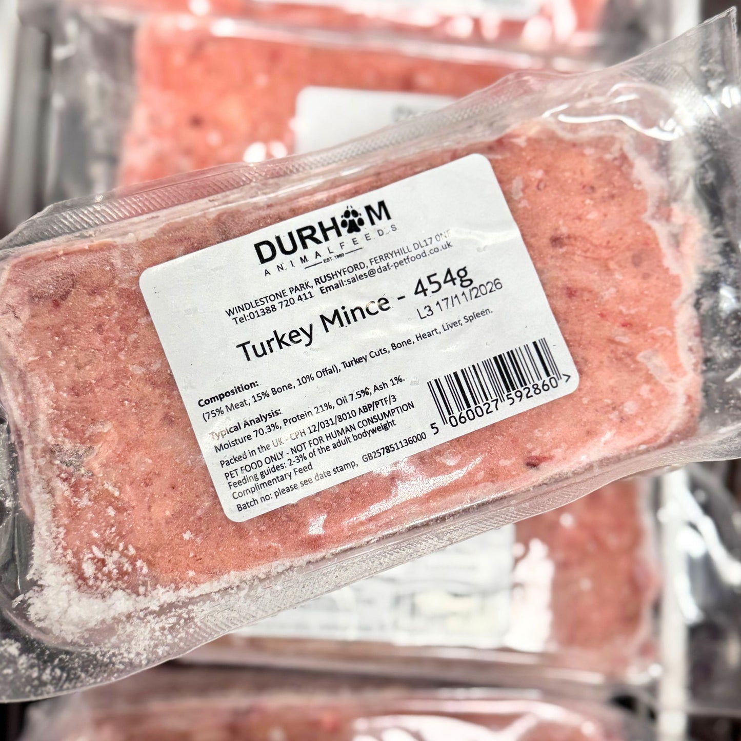Durham Animal Feeds Turkey Mince
