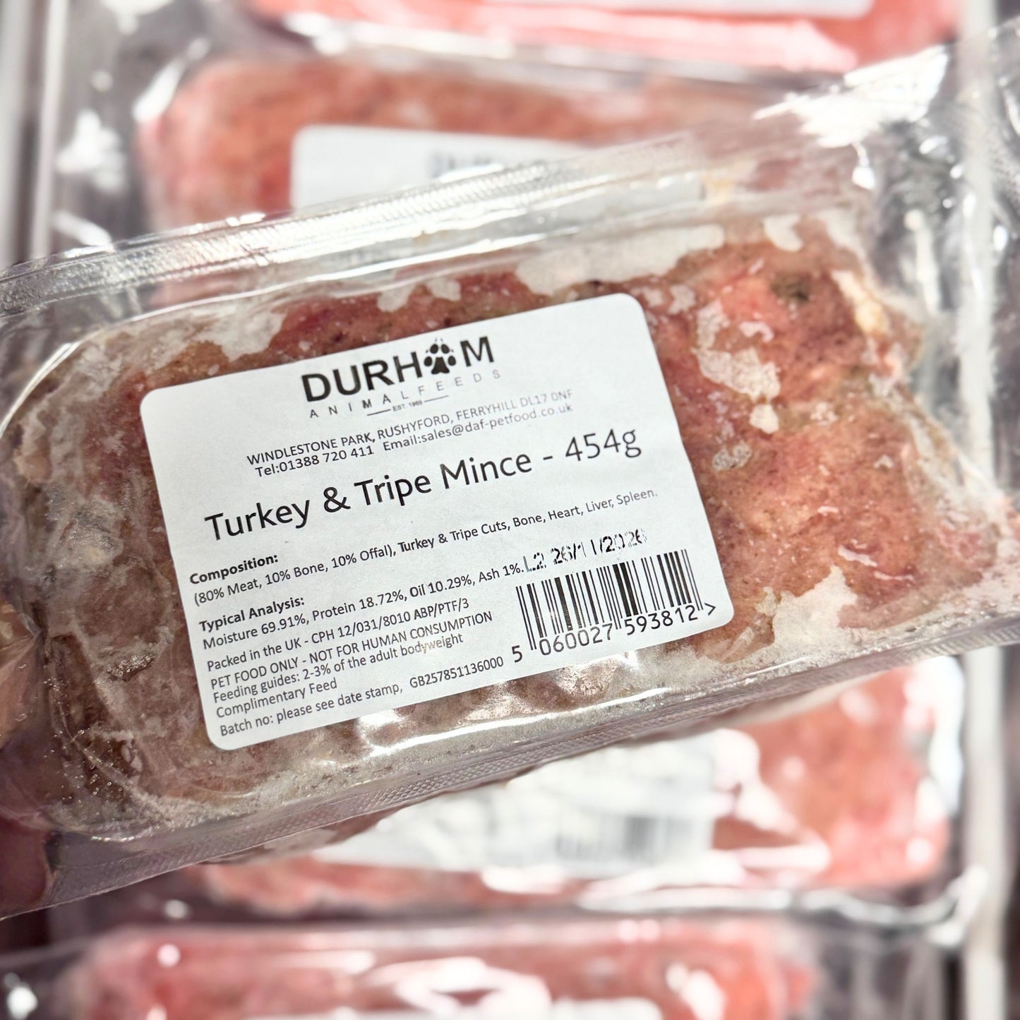 Durham Animal Feeds Turkey & Tripe Mince