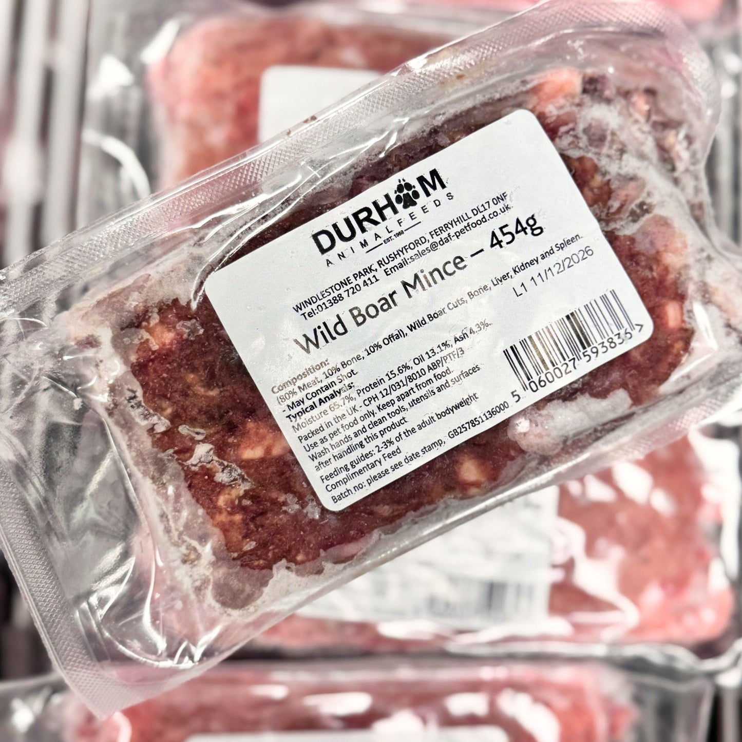 Durham Animal Feeds Wild Boar Mince