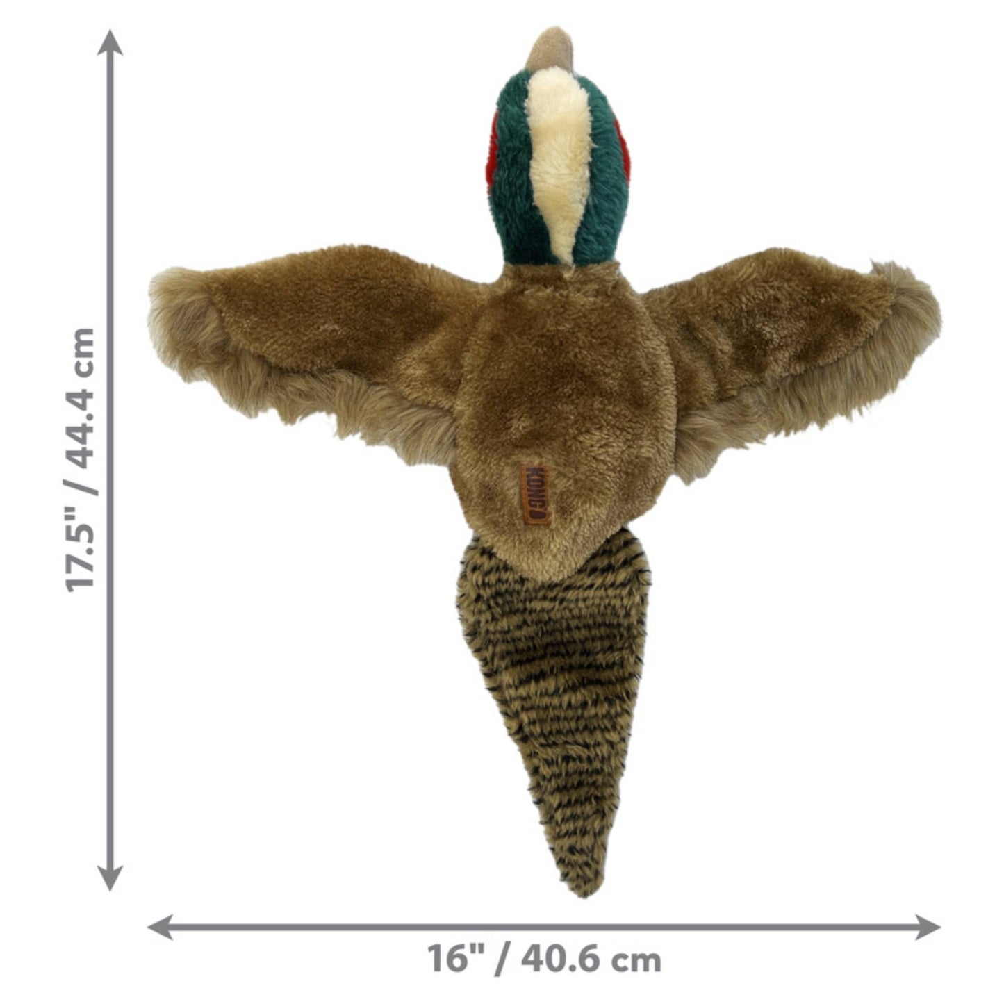 KONG WILD LOW STUFF PHEASANT DIMENSIONS