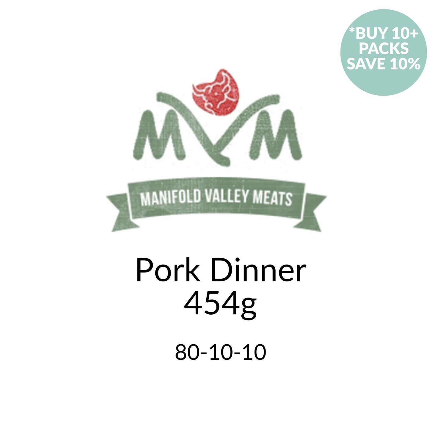 Manifold Valley Meats Pork Dinner