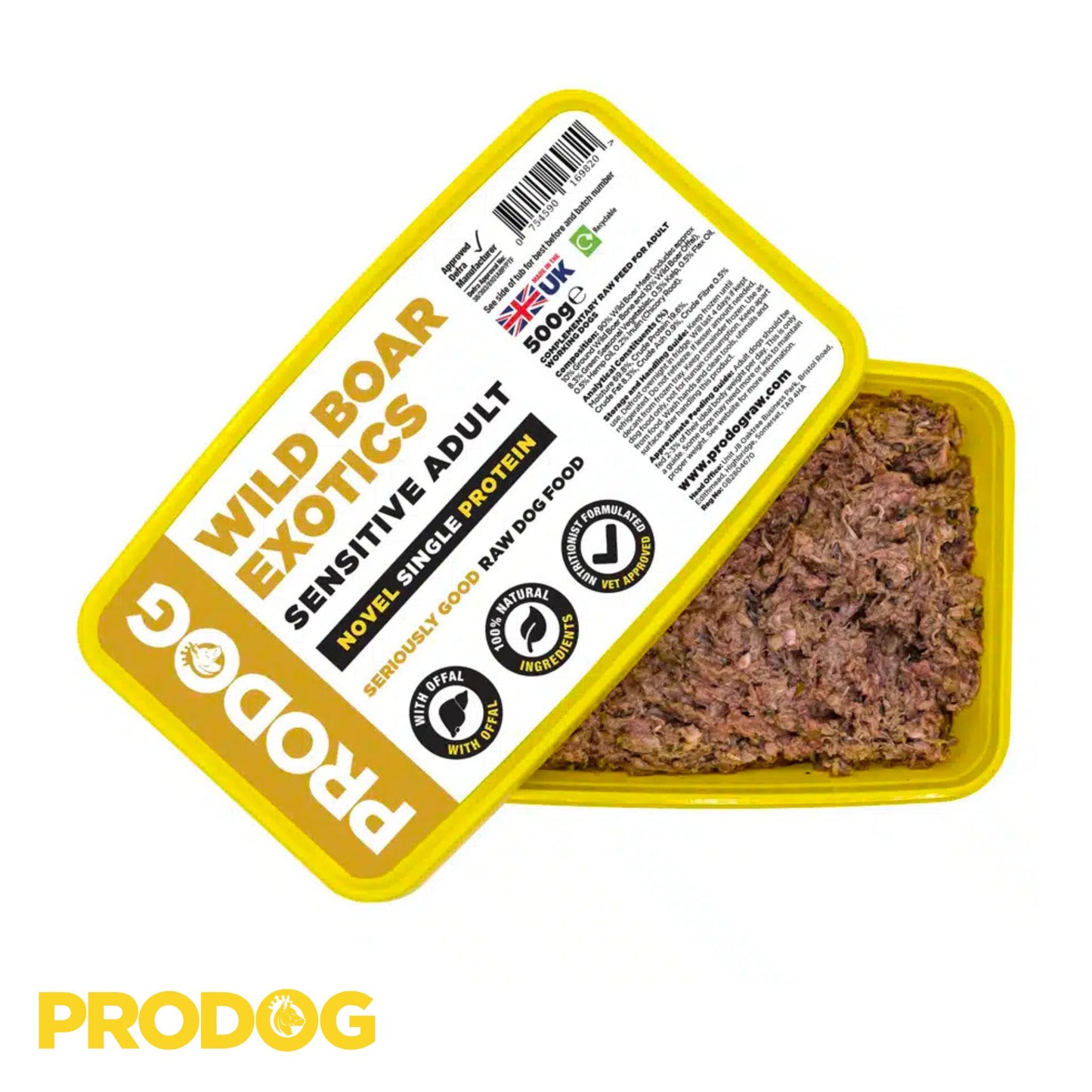 ProDog Raw Wild Boar & Offal Exotics Complete