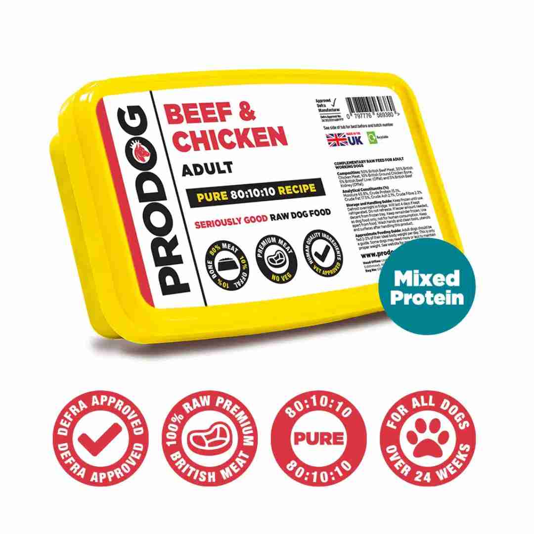 ProDog Raw Pure Beef and Chicken 80/10/10