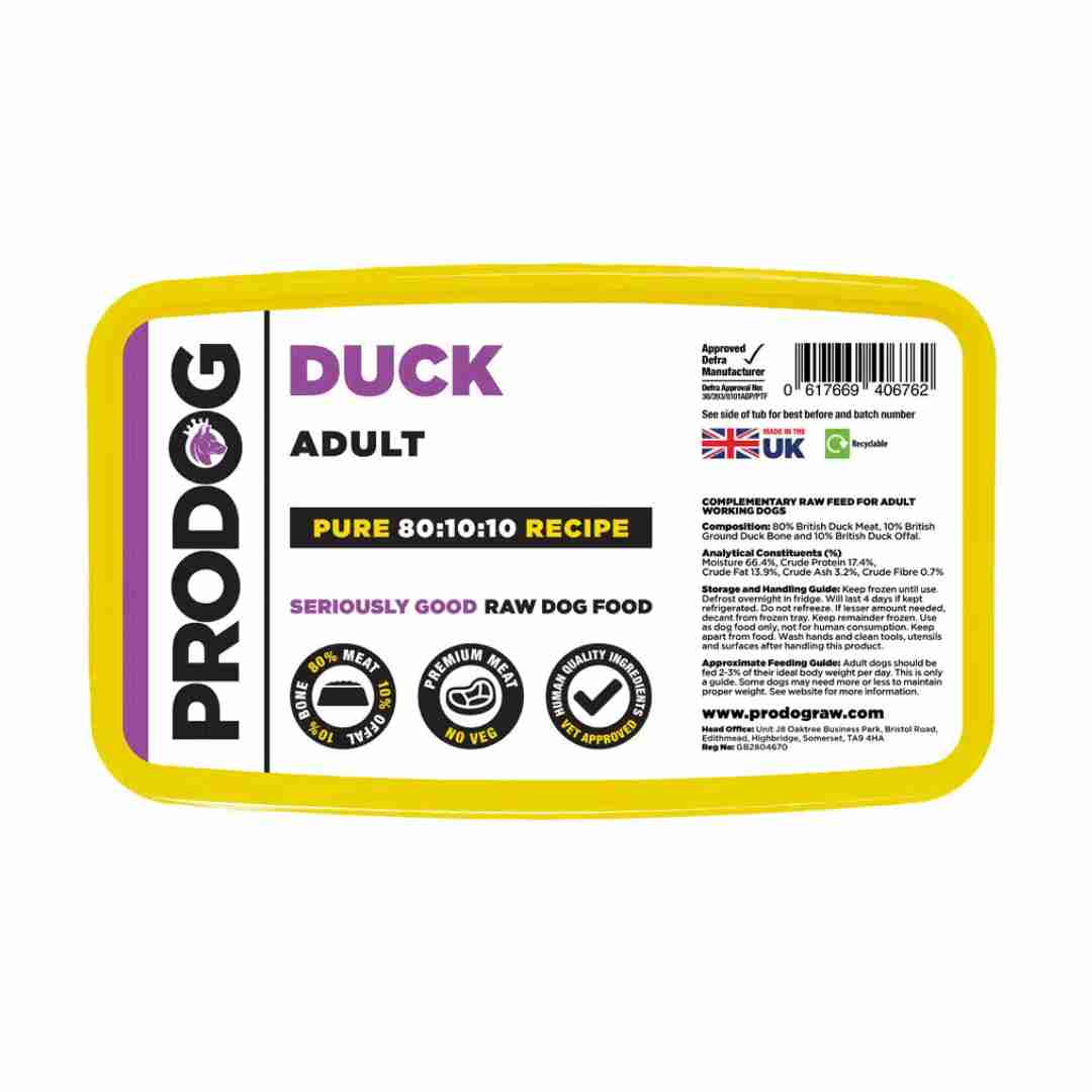 ProDog Raw Pure Duck 80/10/10