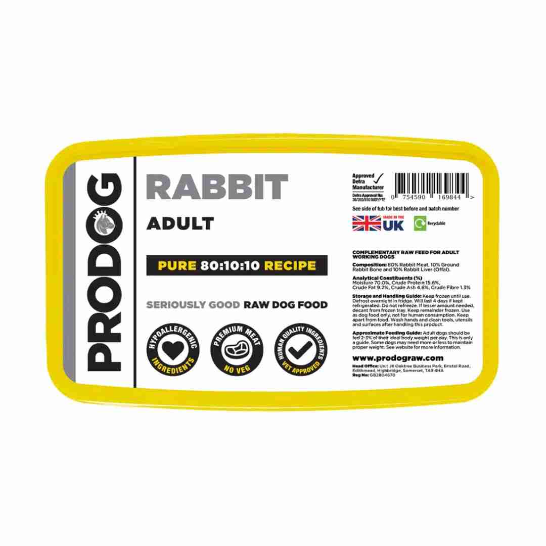 ProDog Raw Pure Rabbit 80/10/10
