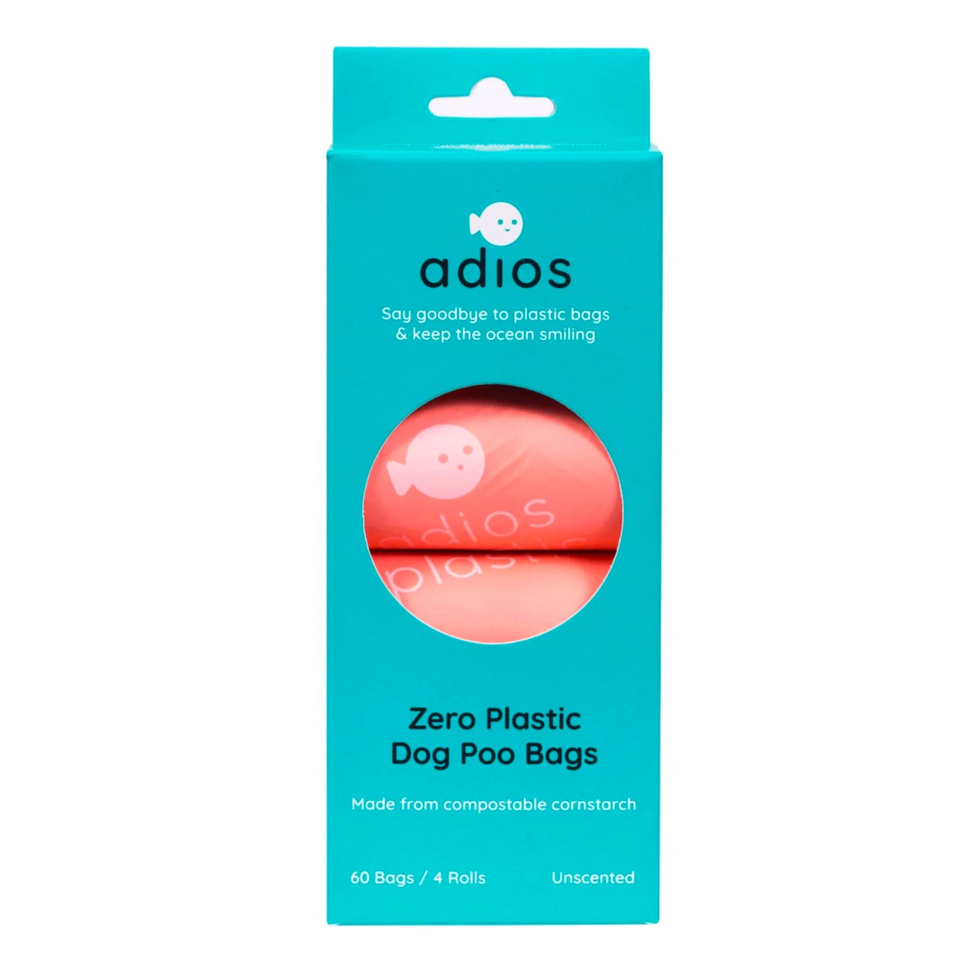 Adios Compostable 60 Coral Poo Bags