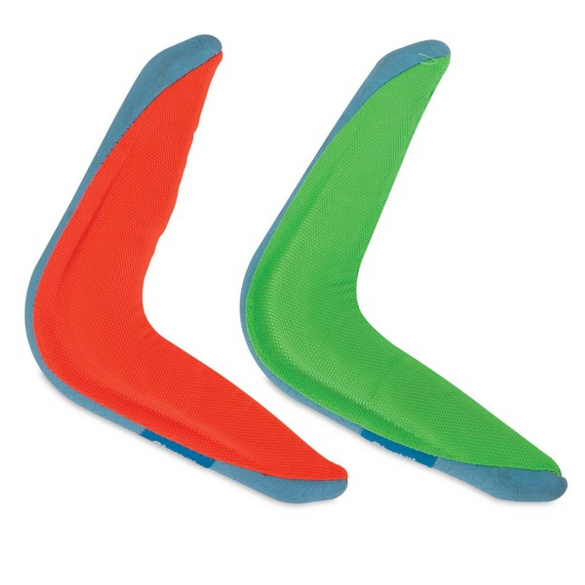 Chuckit! Amphibious Boomerang dog toy orange and green