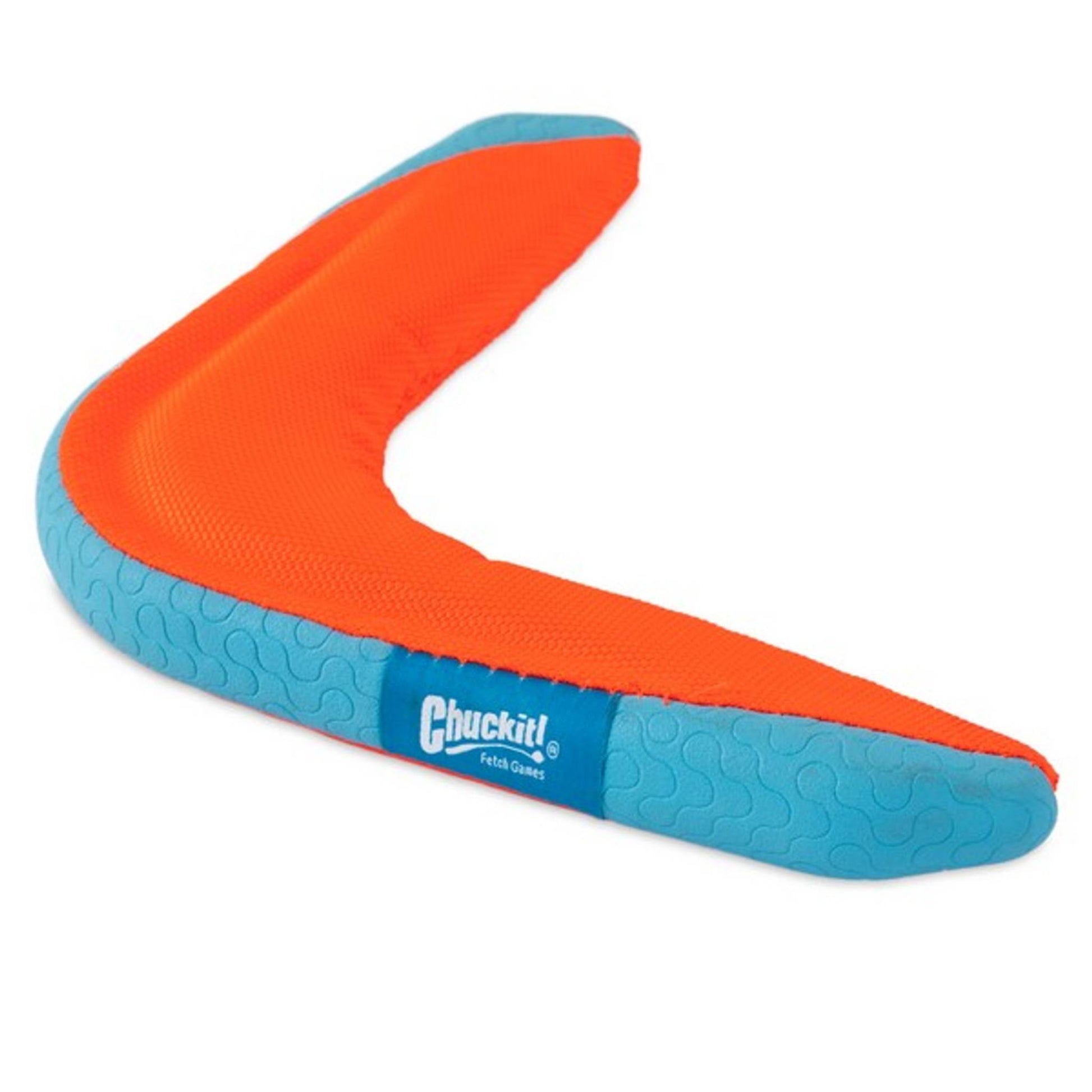 Chuckit! Amphibious Boomerang dog toy close up