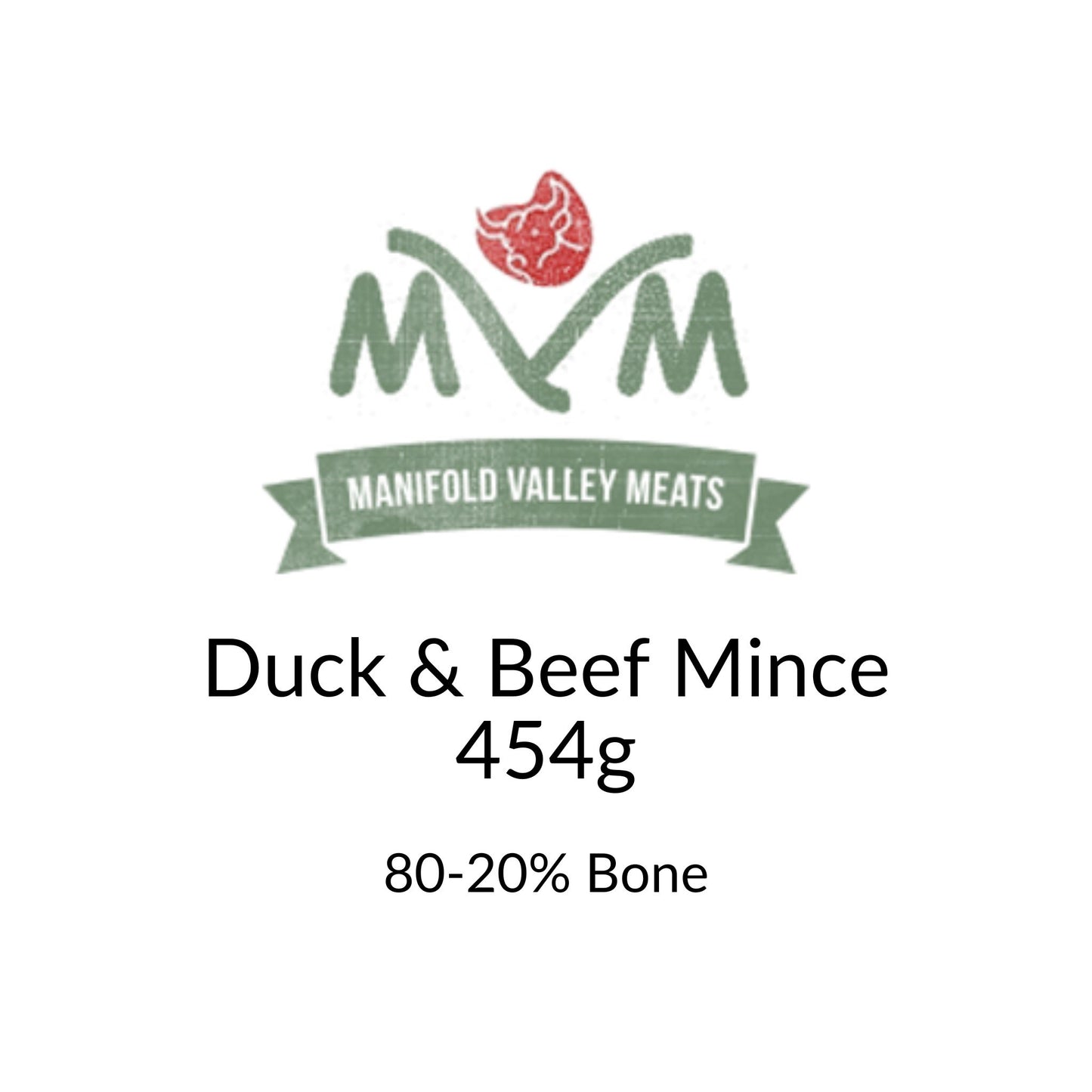 Manifold Valley Meats Duck and Beef Mince Raw Dog Food