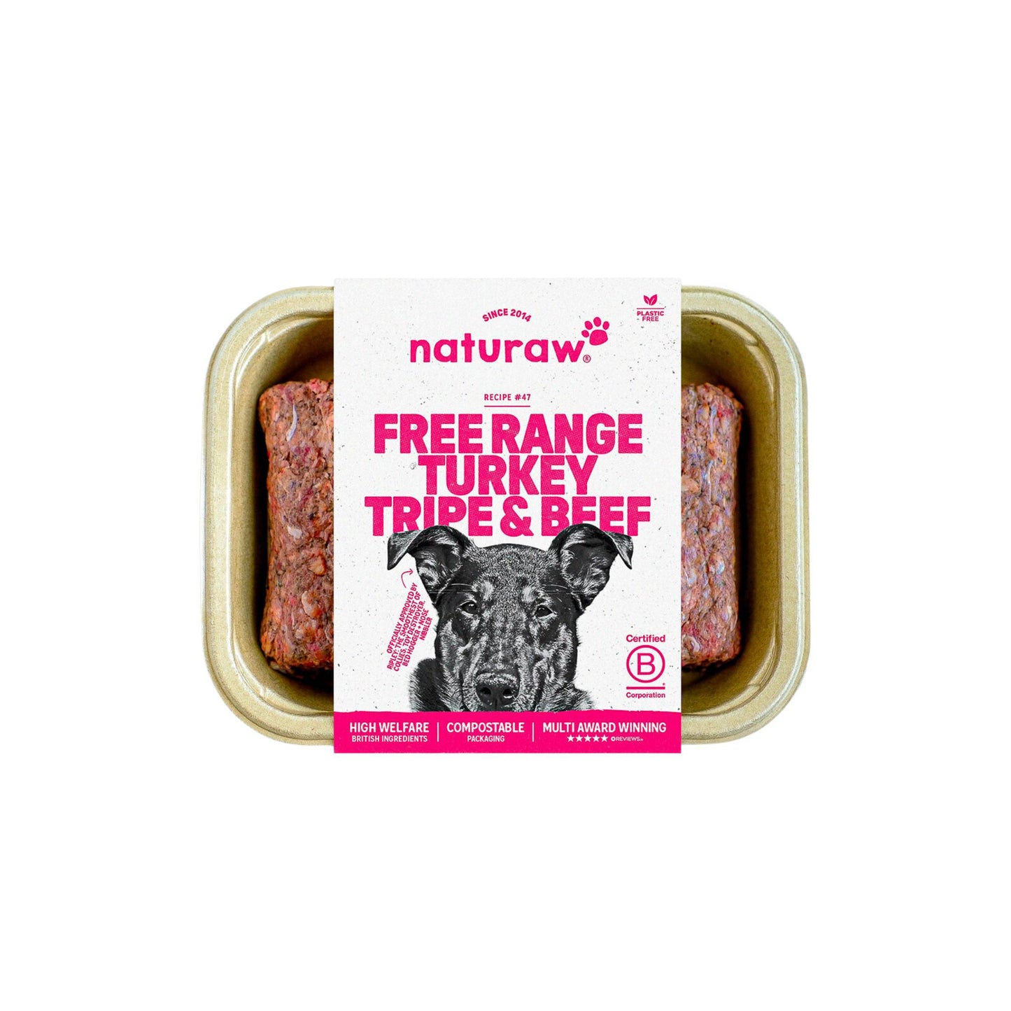 naturaw turkey, tripe and beef