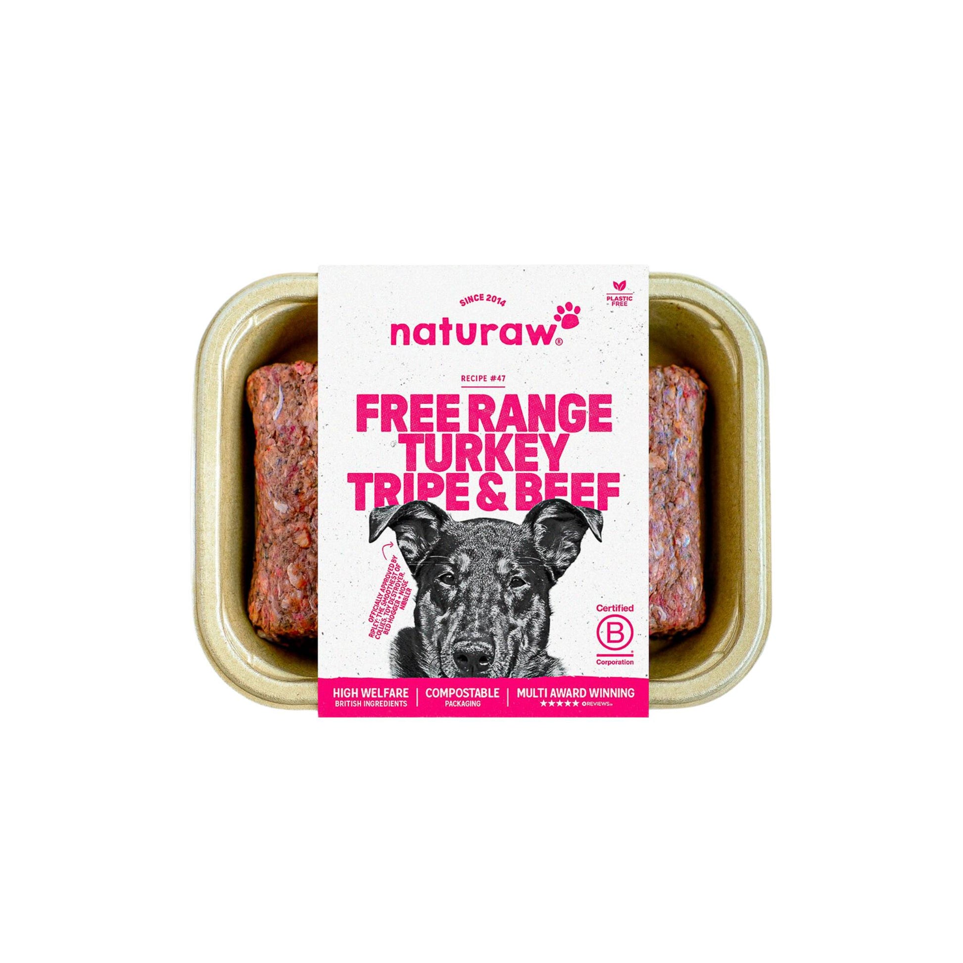 naturaw turkey, tripe and beef