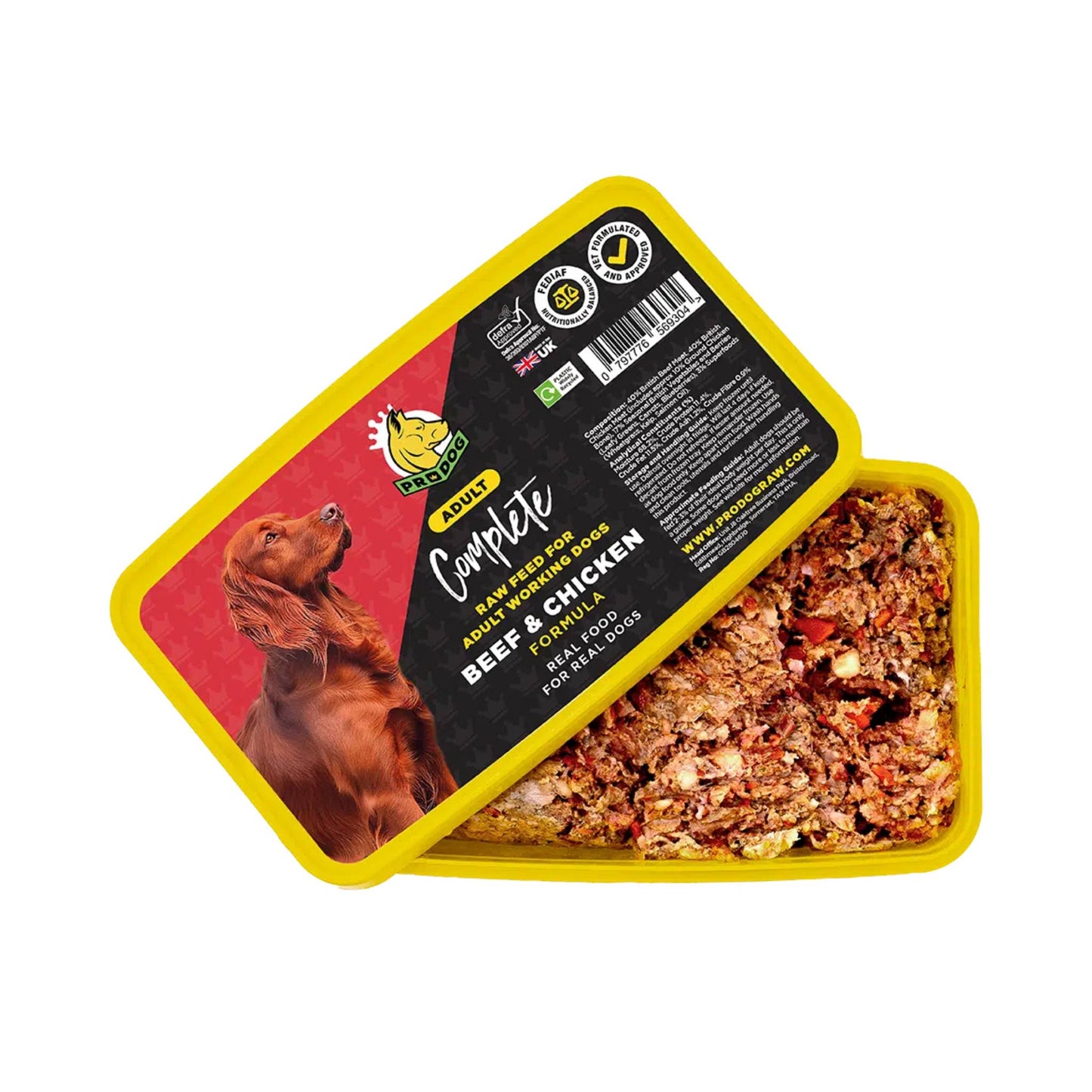 ProDog Raw Beef & Chicken raw dog food tub