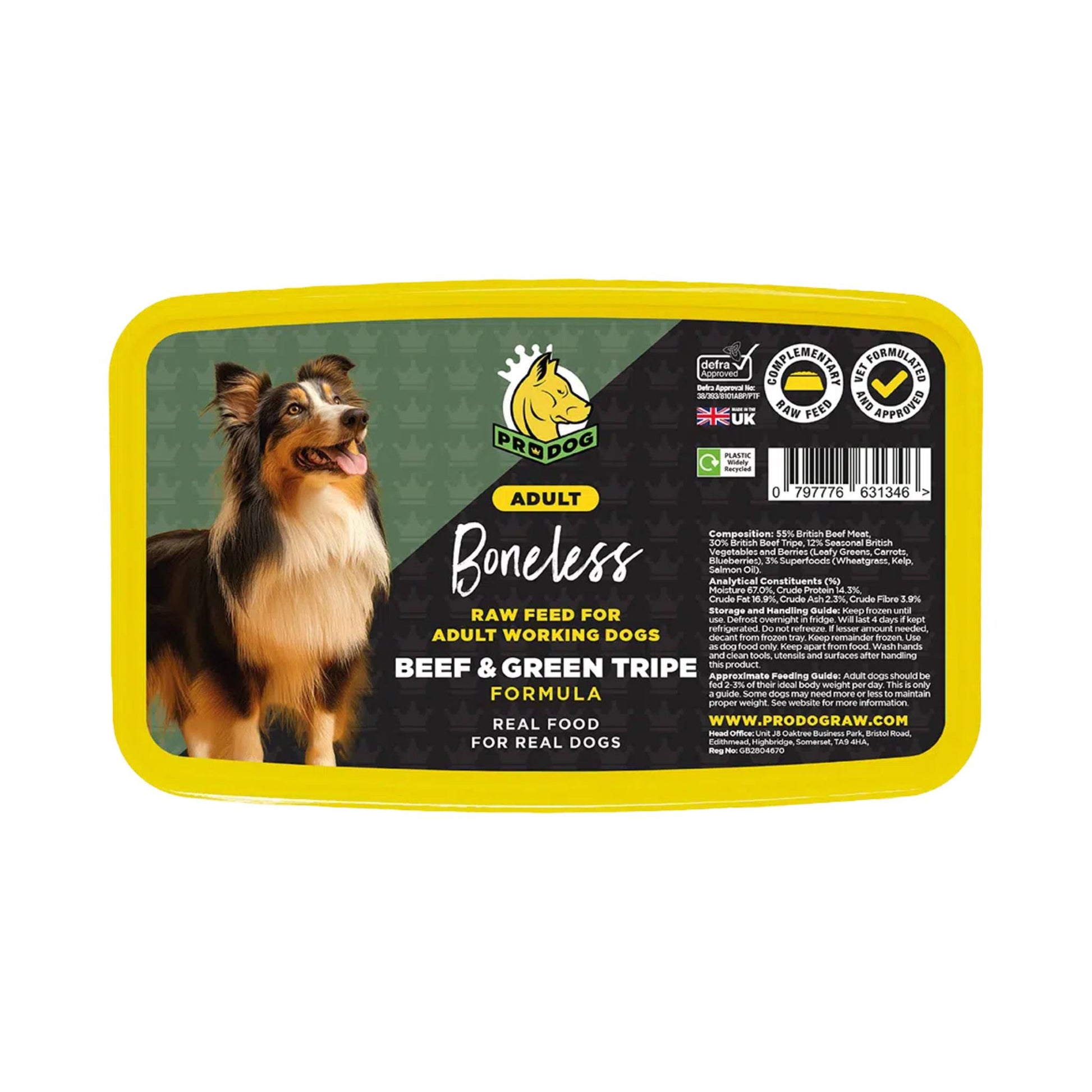 ProDog Raw Beef & Tripe raw dog food