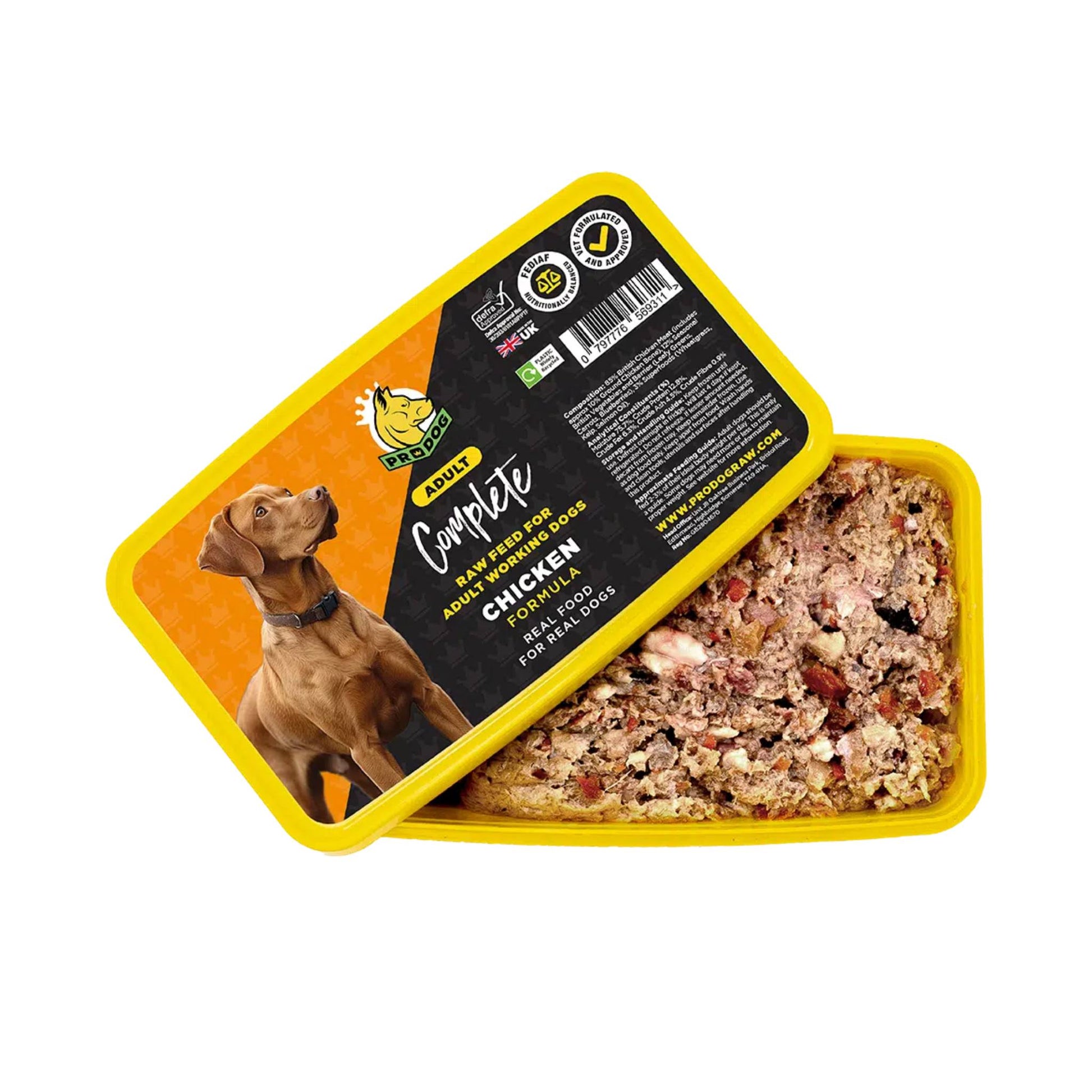 ProDog Raw Chicken raw dog food tub