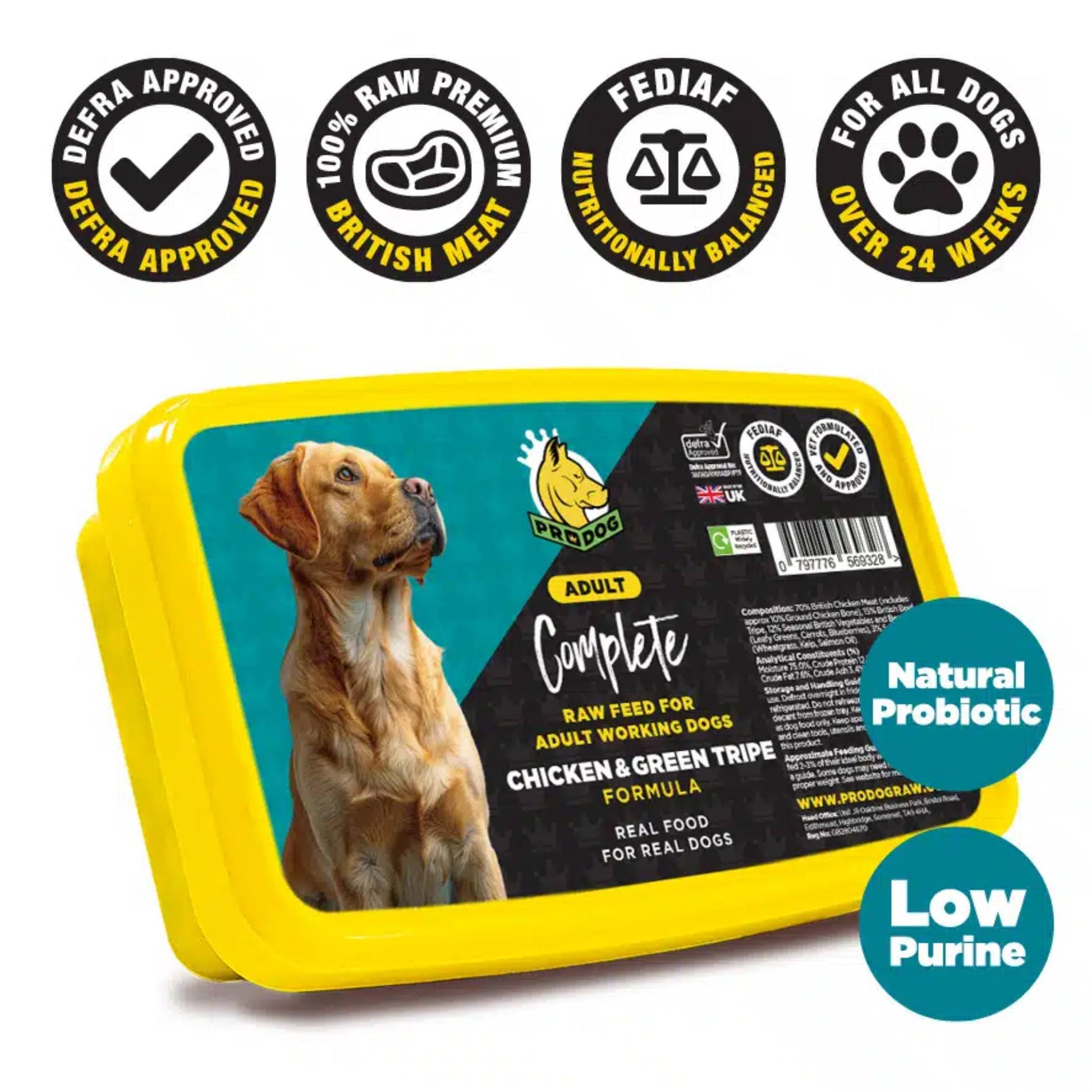 ProDog Raw Chicken & Tripe raw dog food info