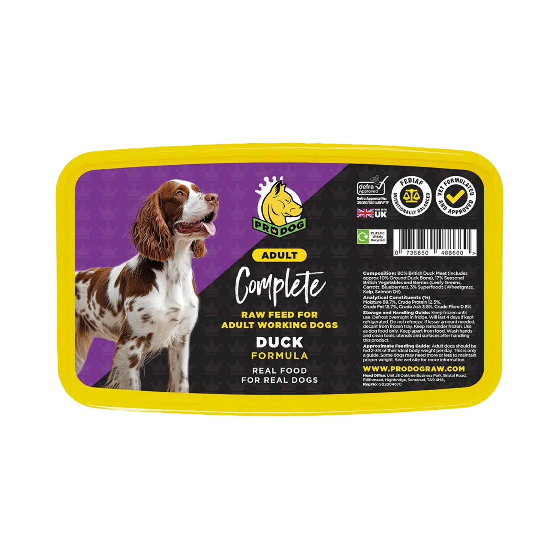 ProDog Raw Duck raw dog food