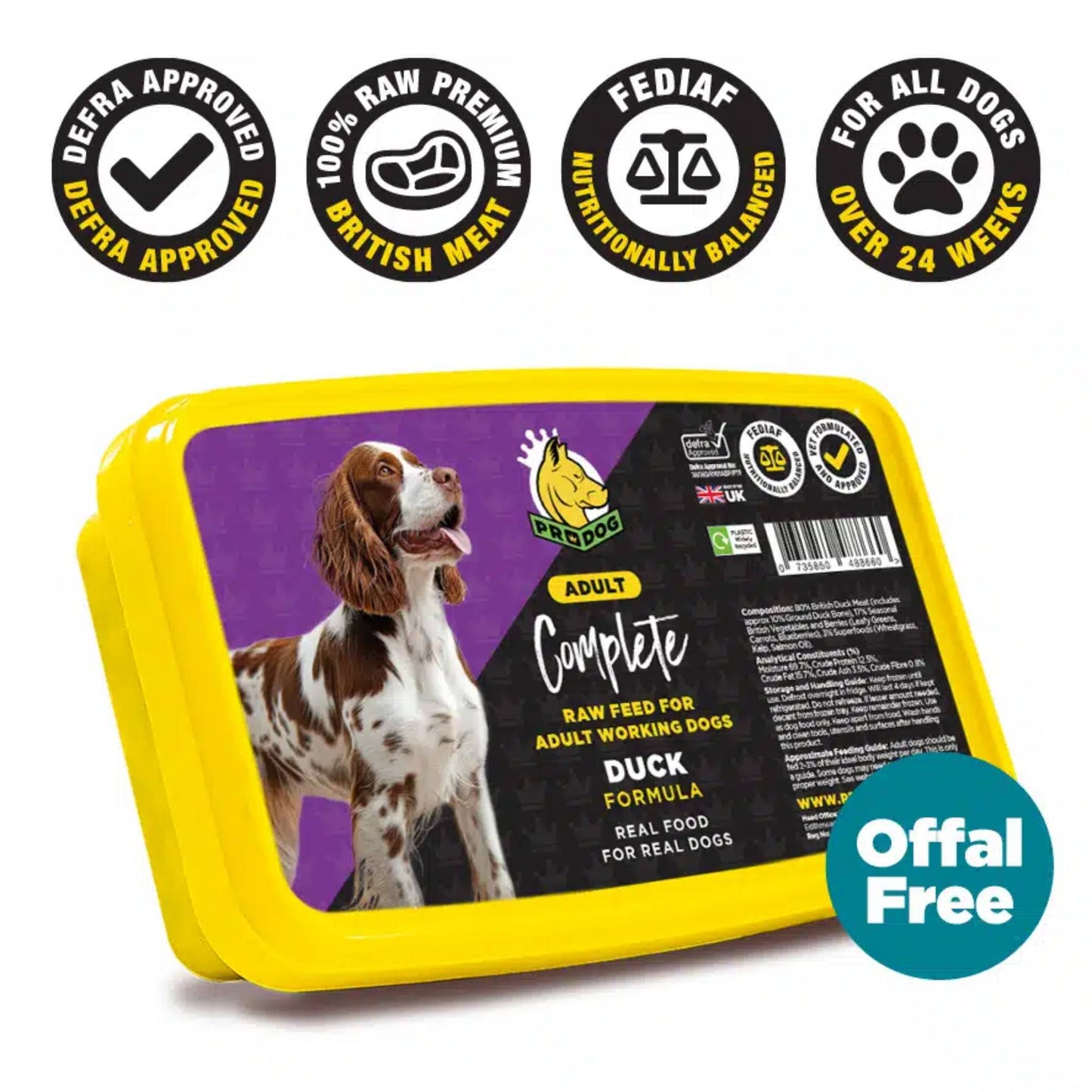 ProDog Raw Duck raw dog food info