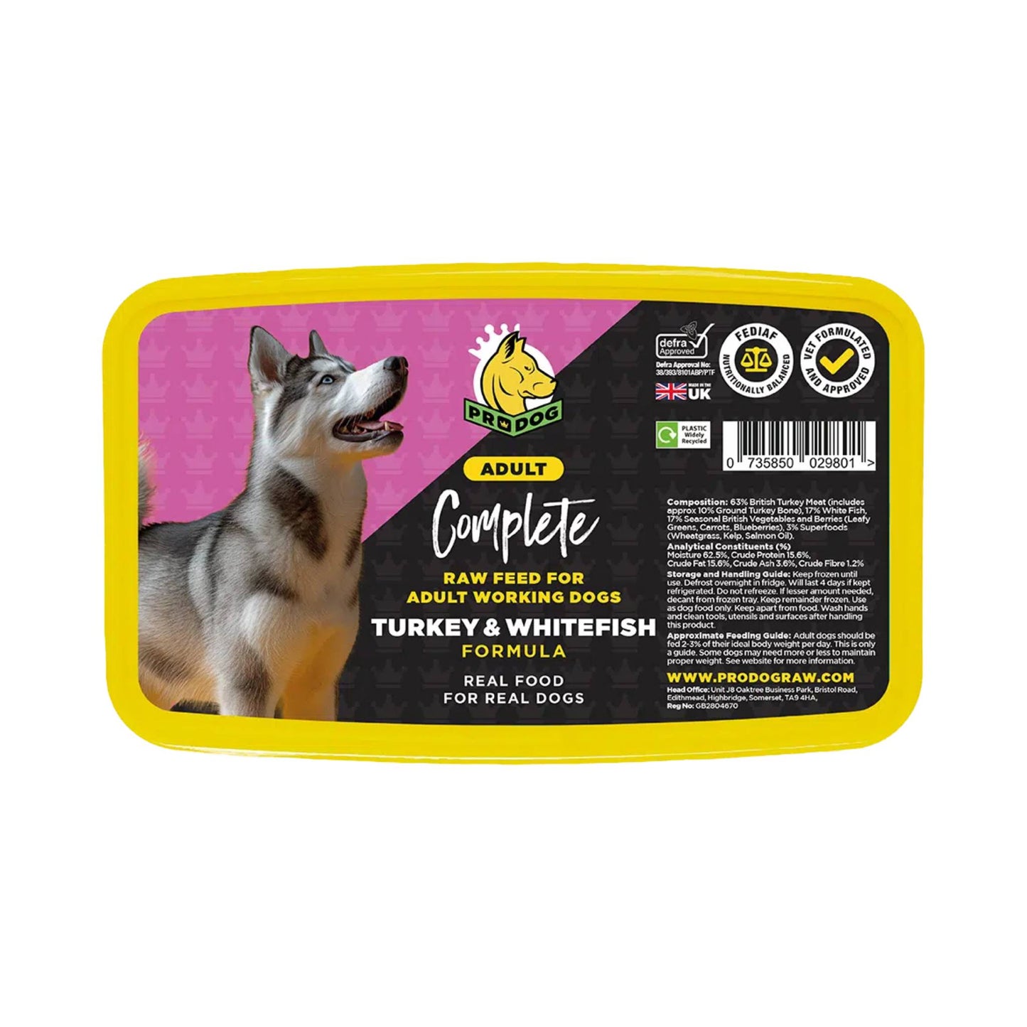 Prodog Raw Turkey & Fish raw dog food