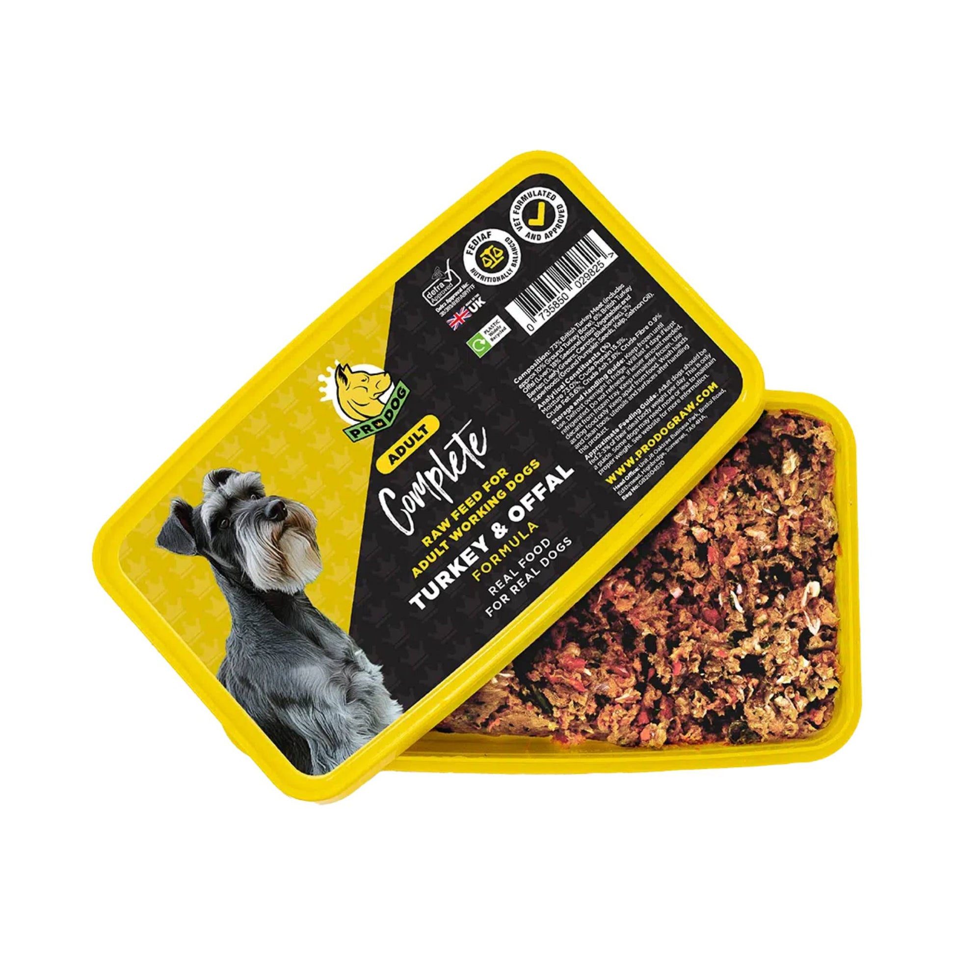 ProDog Raw Turkey & Offal raw dog food tub
