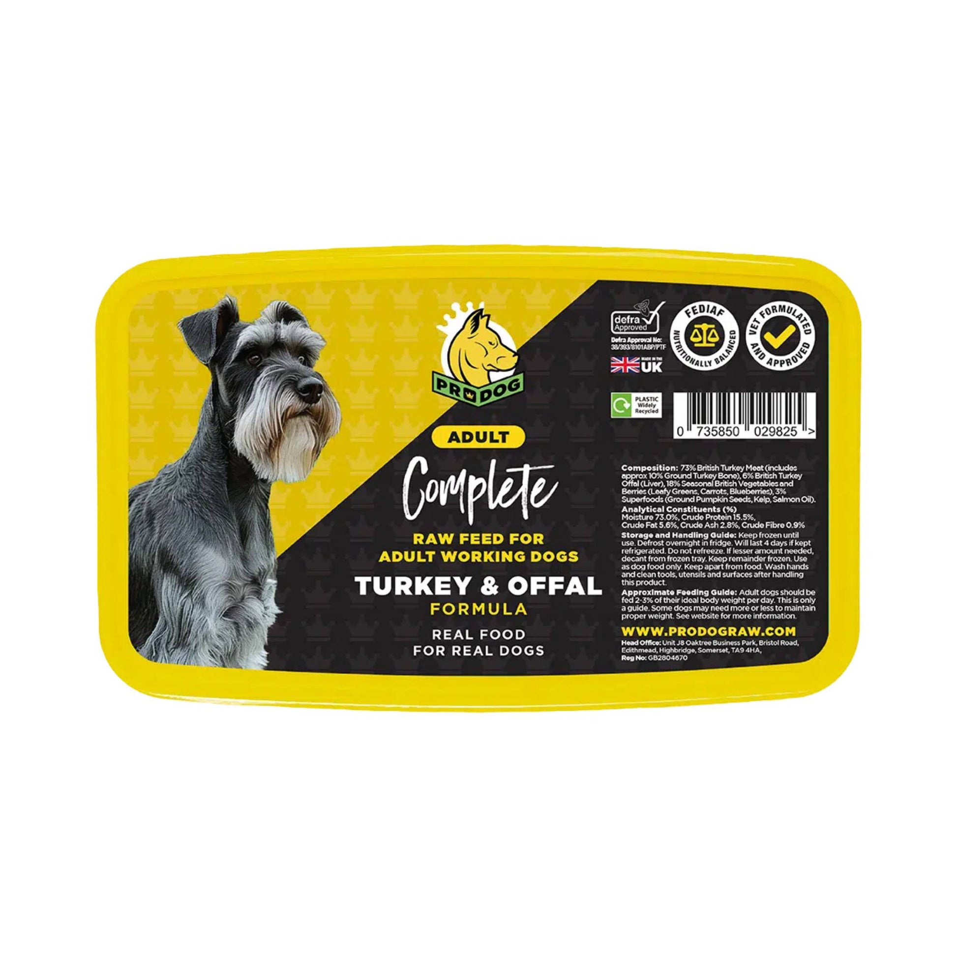 ProDog Raw Turkey & Offal raw dog food