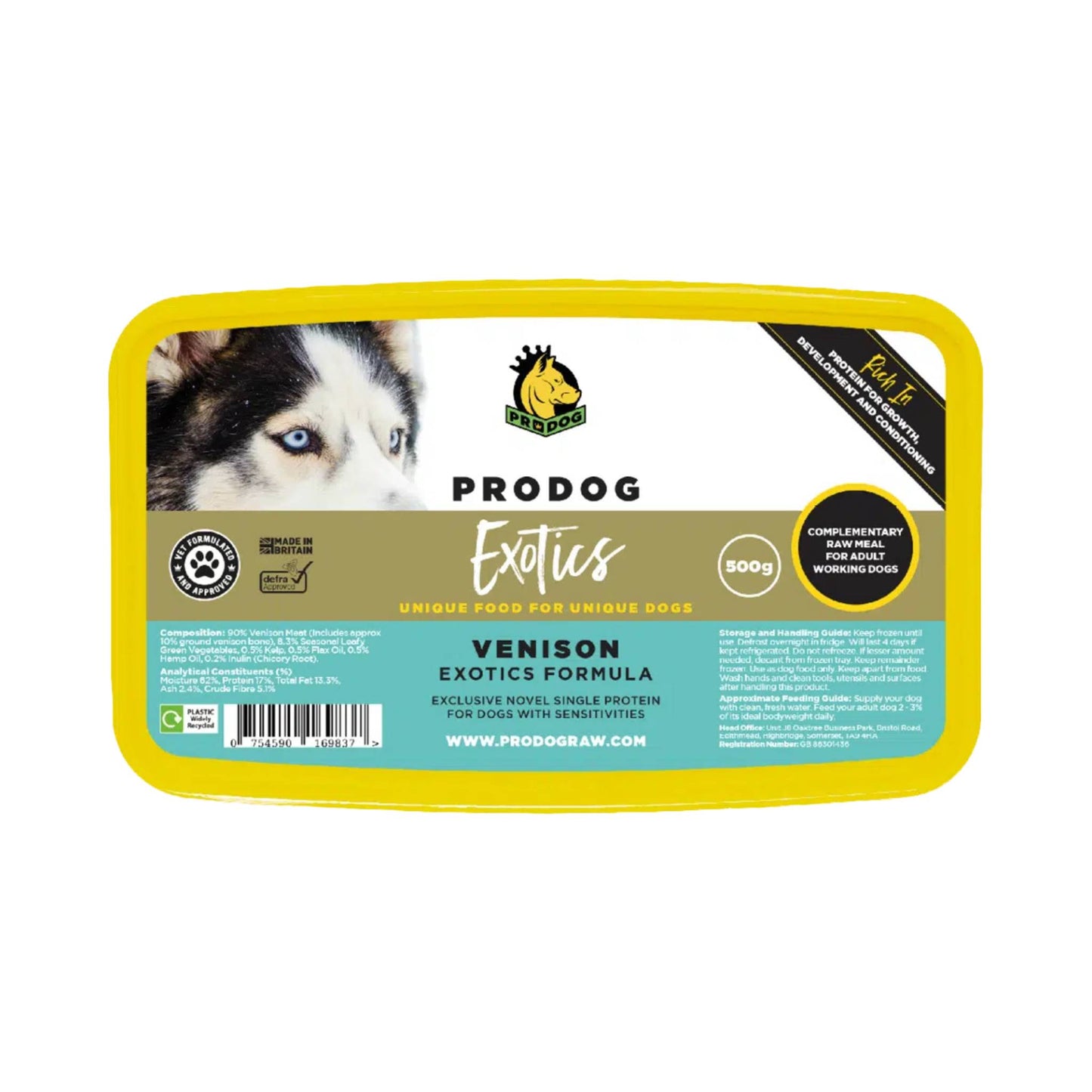 ProDog Raw Venison raw dog food