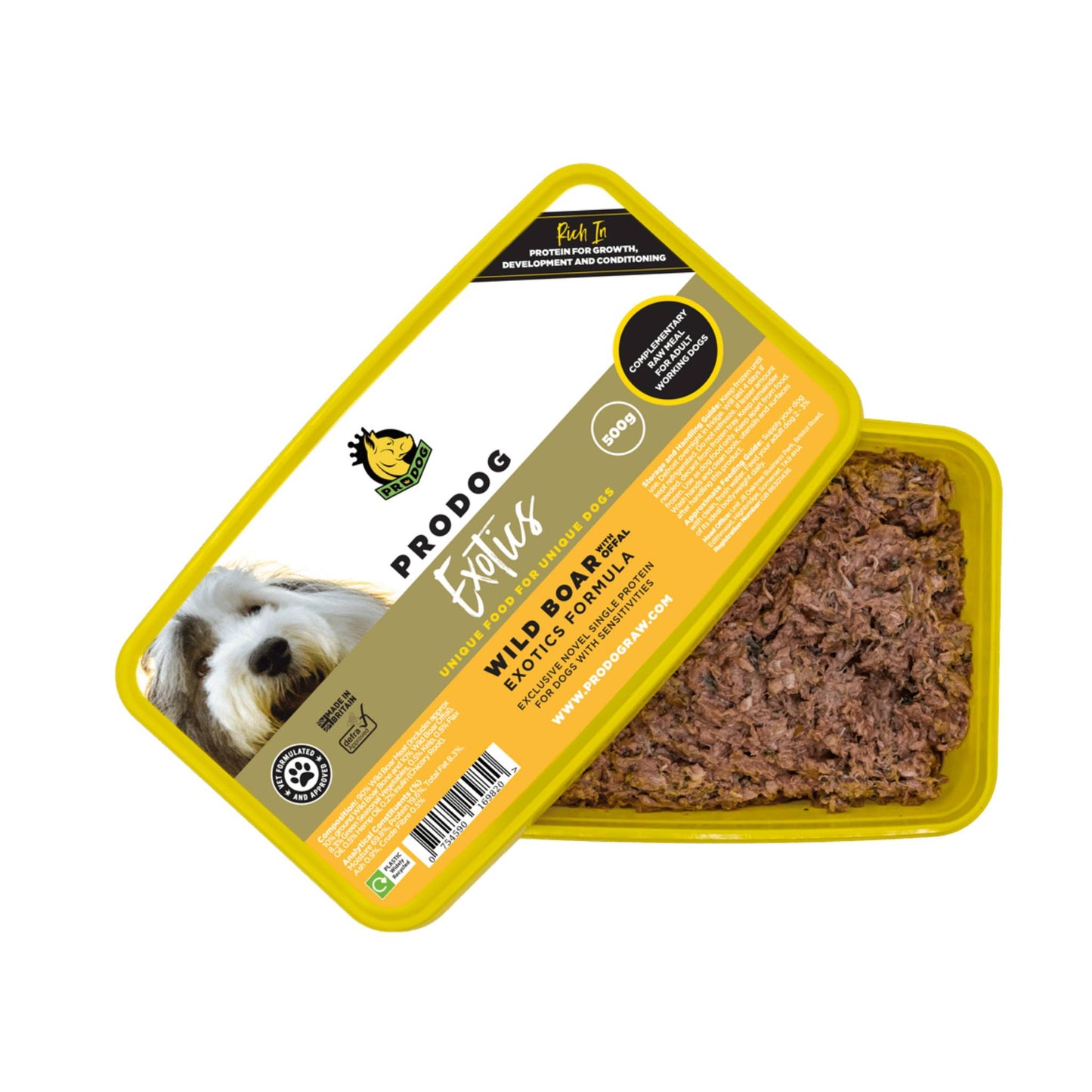 ProDog Raw Wild Boar raw dog tub