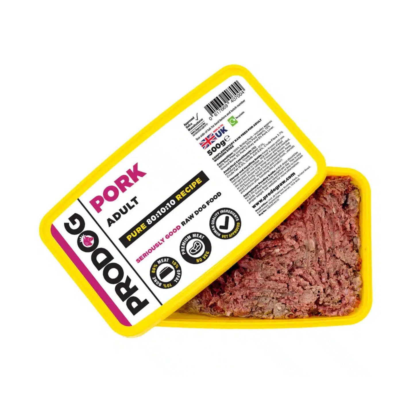 ProDog Raw Pure Pork 80/10/10