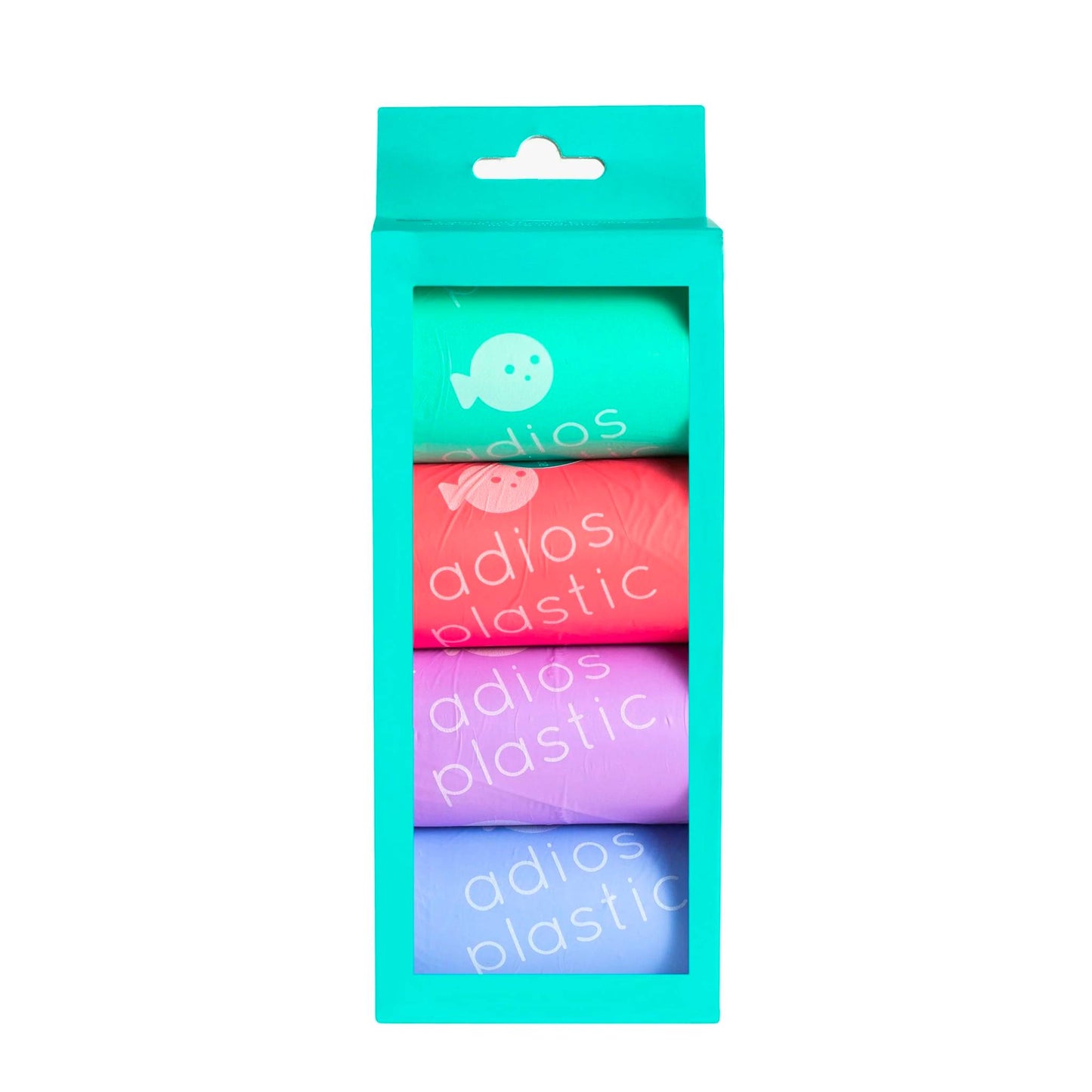 Adios Compostable 60 Rainbow Poo Bags