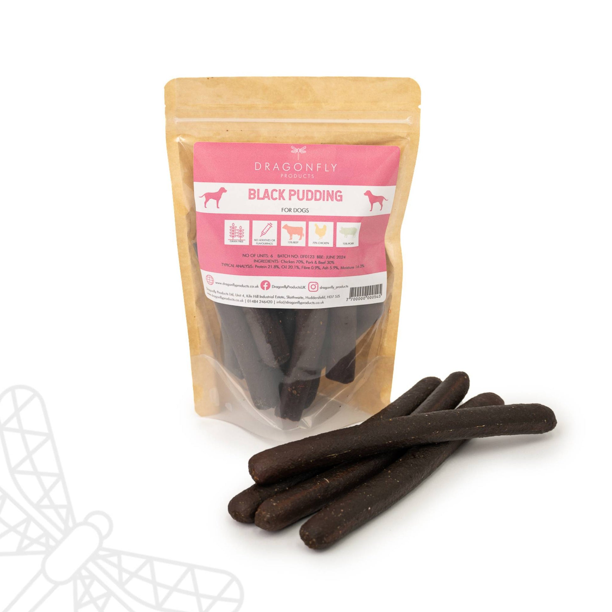 Black pudding dog treat