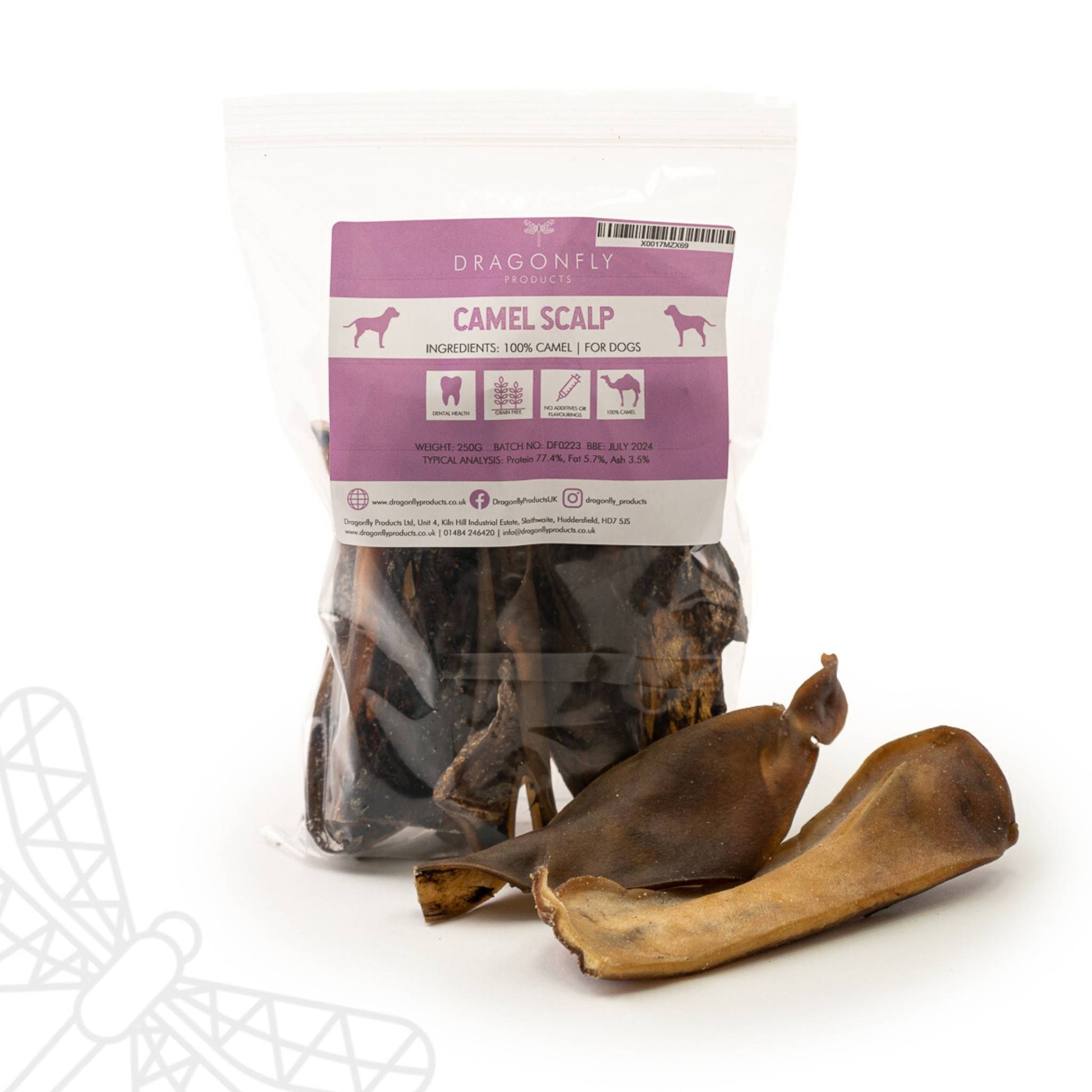 Camel scalp natural dog chew