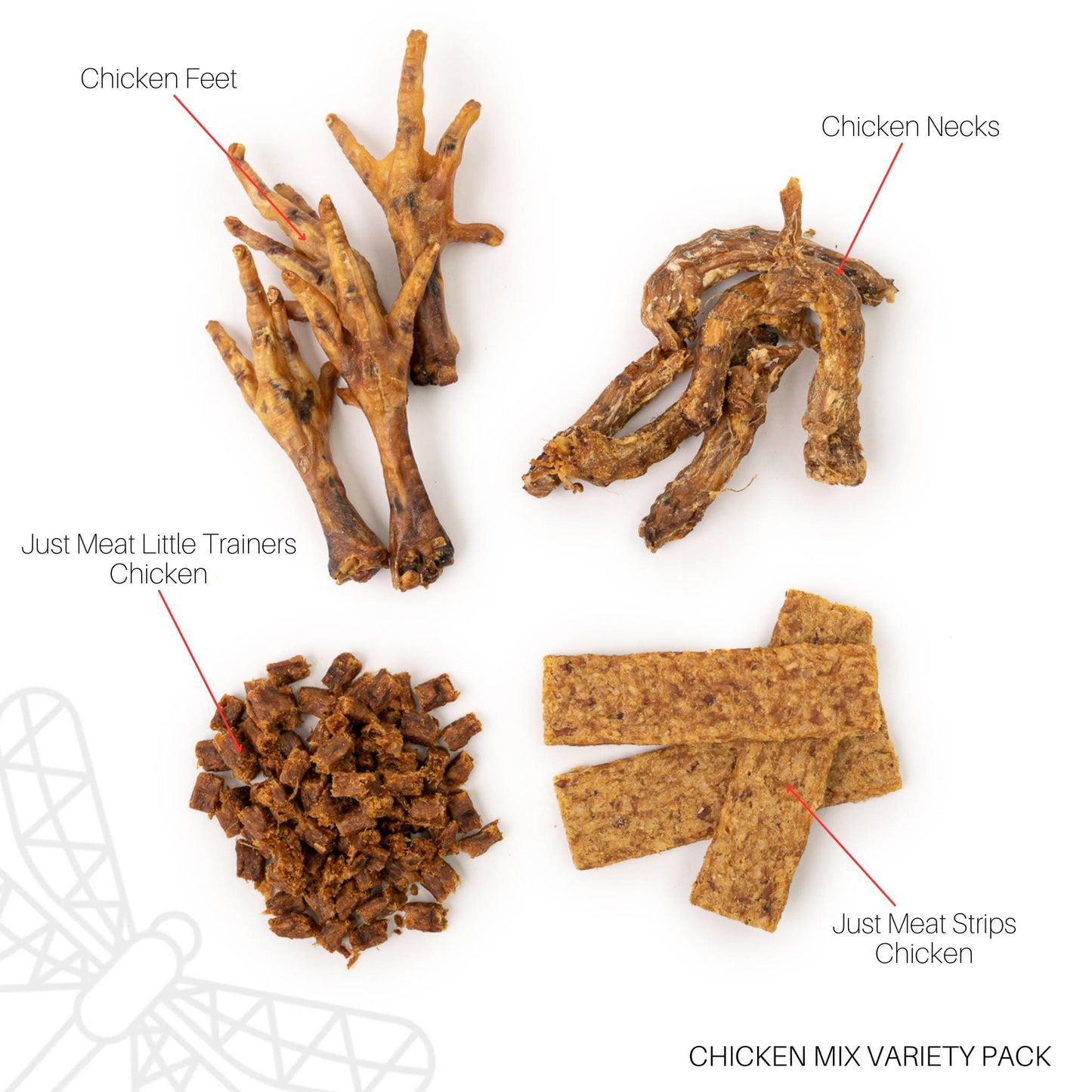 Natural chicken dog chews