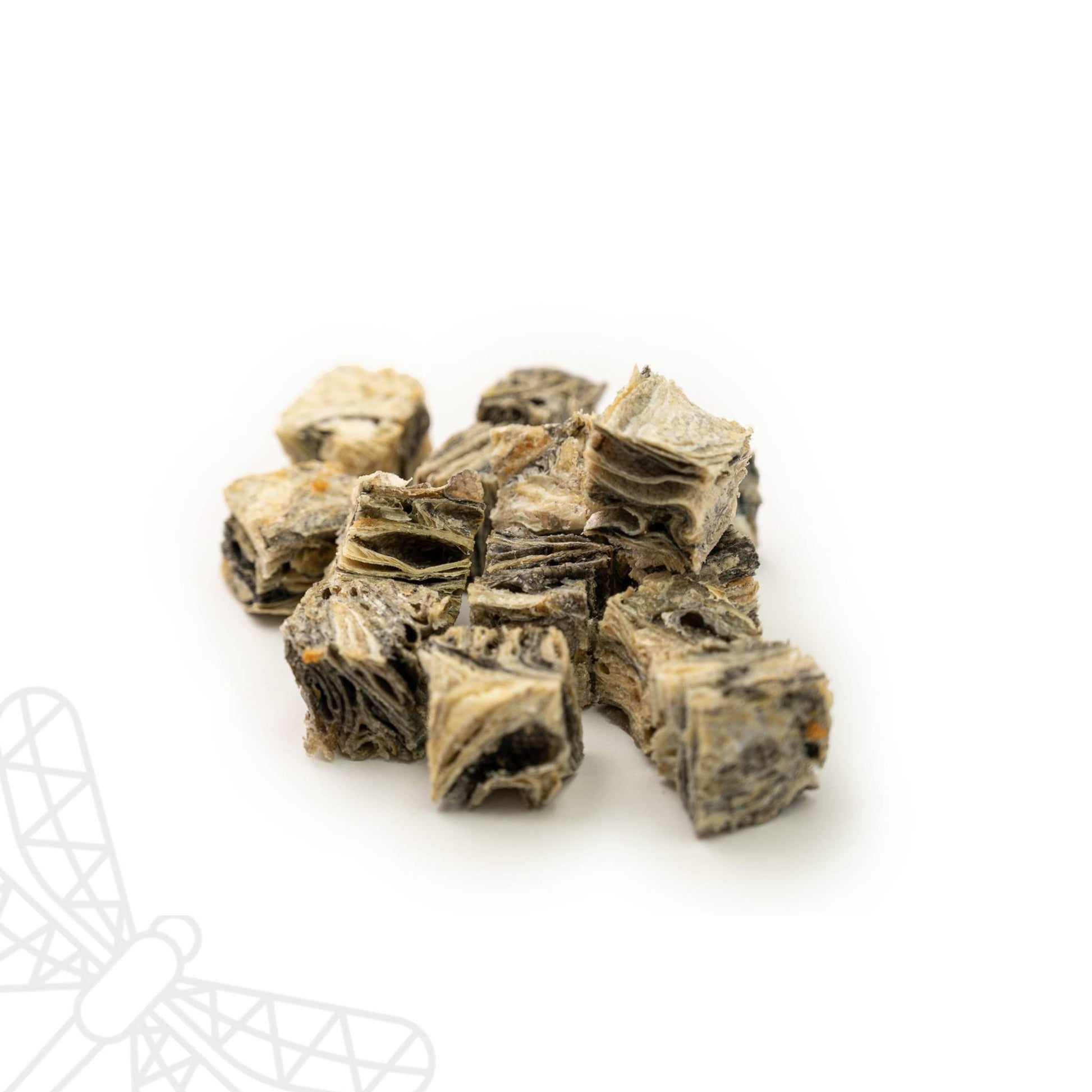 Fish jerky cubes for dogs