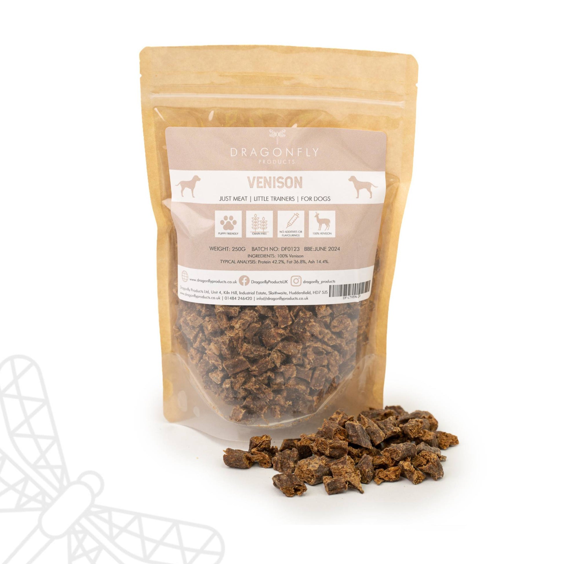 Venison pure meat training treats for dogs