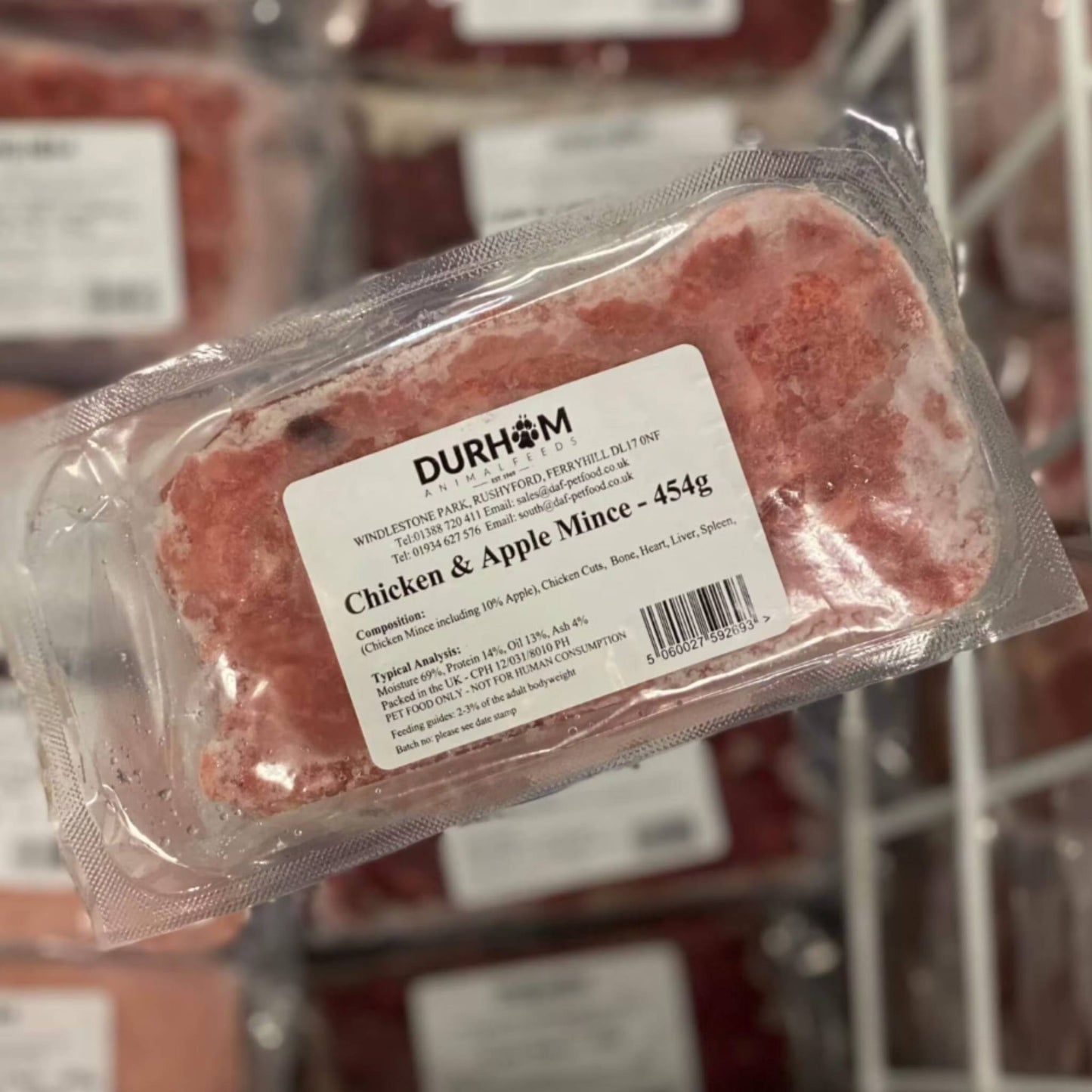 Durham Animal Feeds Chick & Apple Mince Raw Dog Food