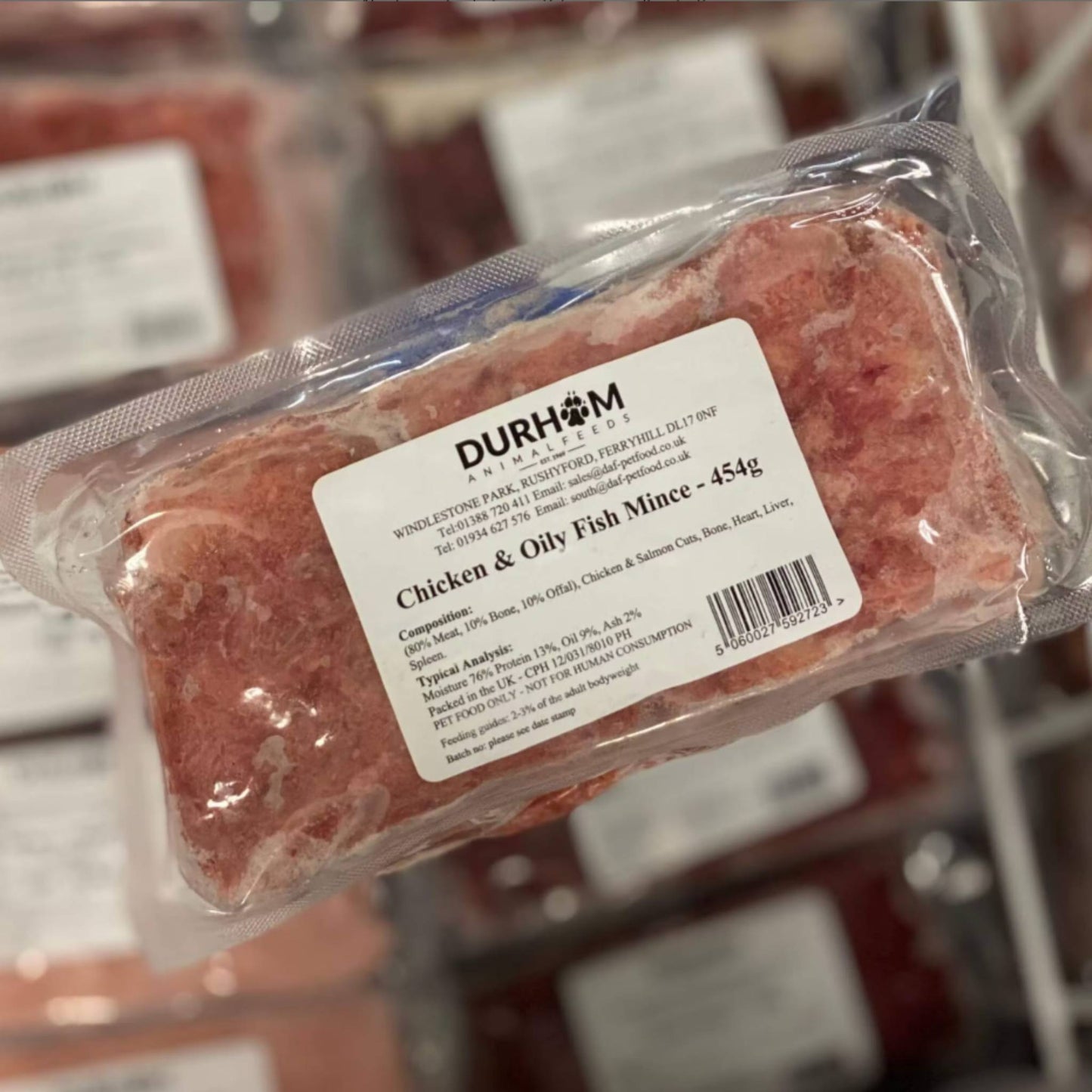 Durham Animal Feeds Chicken & Oily Fish Mince Raw Dog Food