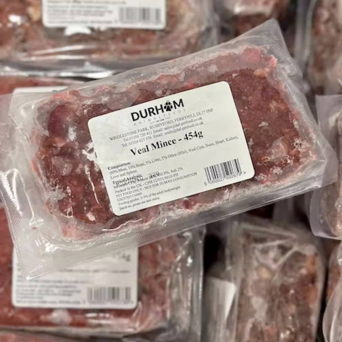Durham Animal Feeds Veal Raw Dog Food