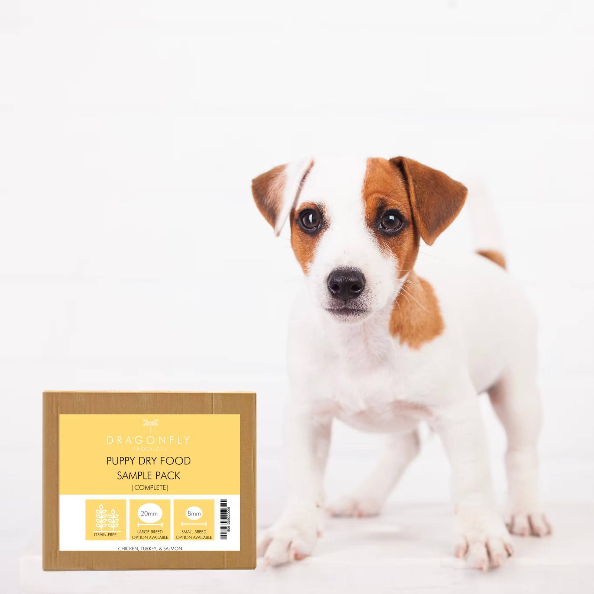 Puppy grain free dry food sample box