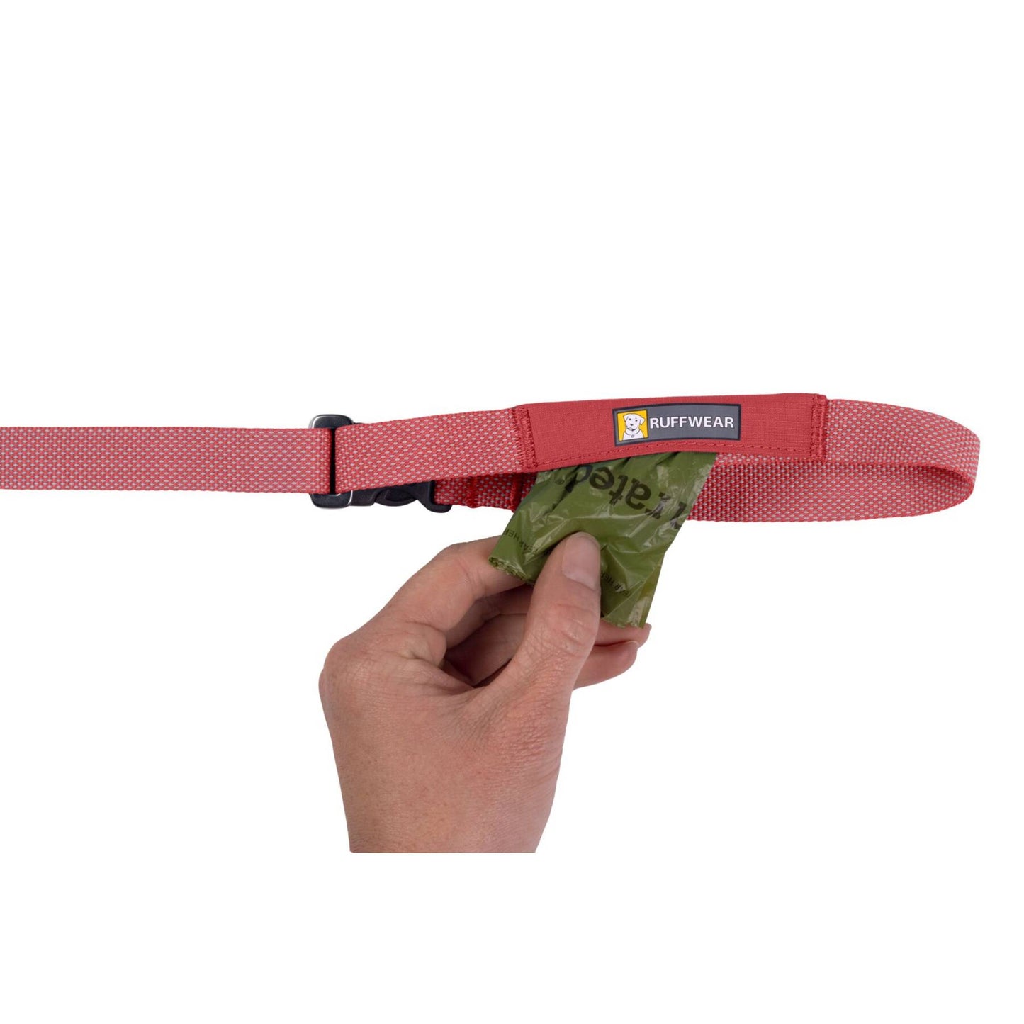 Ruffwear Flagline Dog Lead Hands Free Salmon Pink Handle Pocket