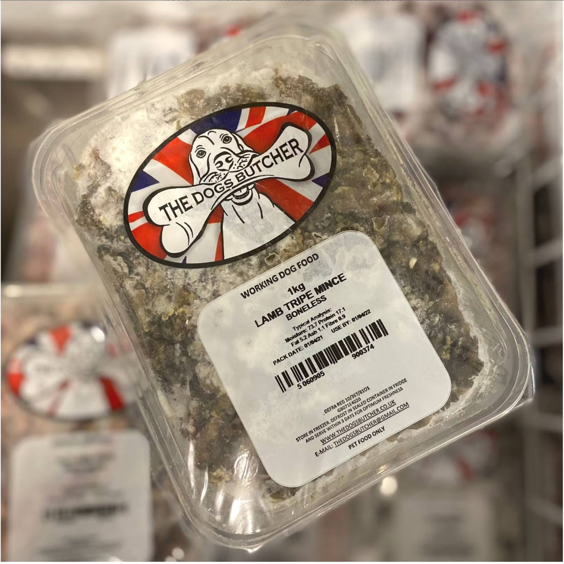 The Dogs Butcher Lamb Tripe Raw Dog Food