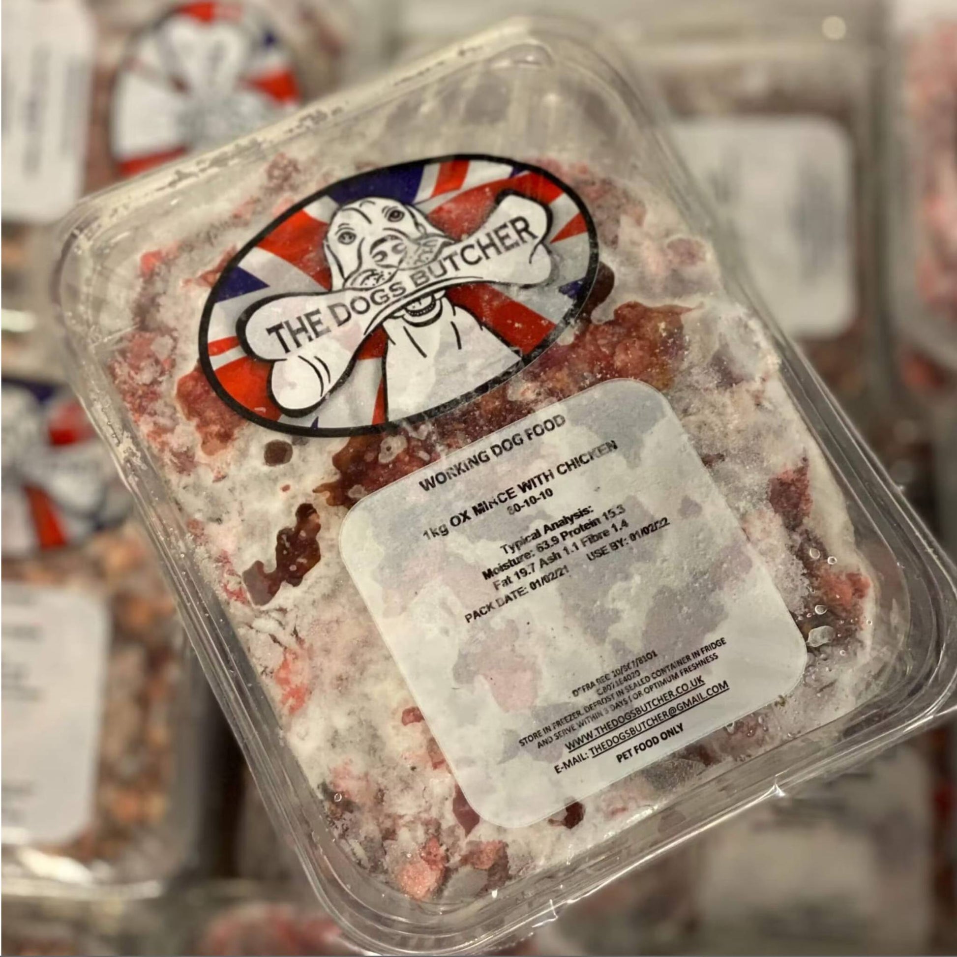 The Dogs Butcher Ox Mince with Chicken Raw Dog Food
