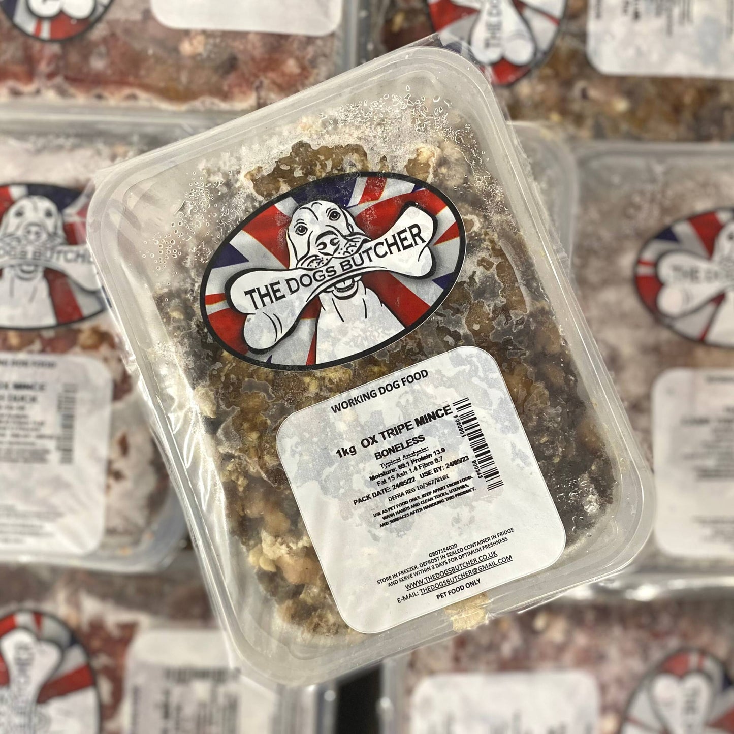 The Dogs Butcher Ox Tripe Raw Dog Food