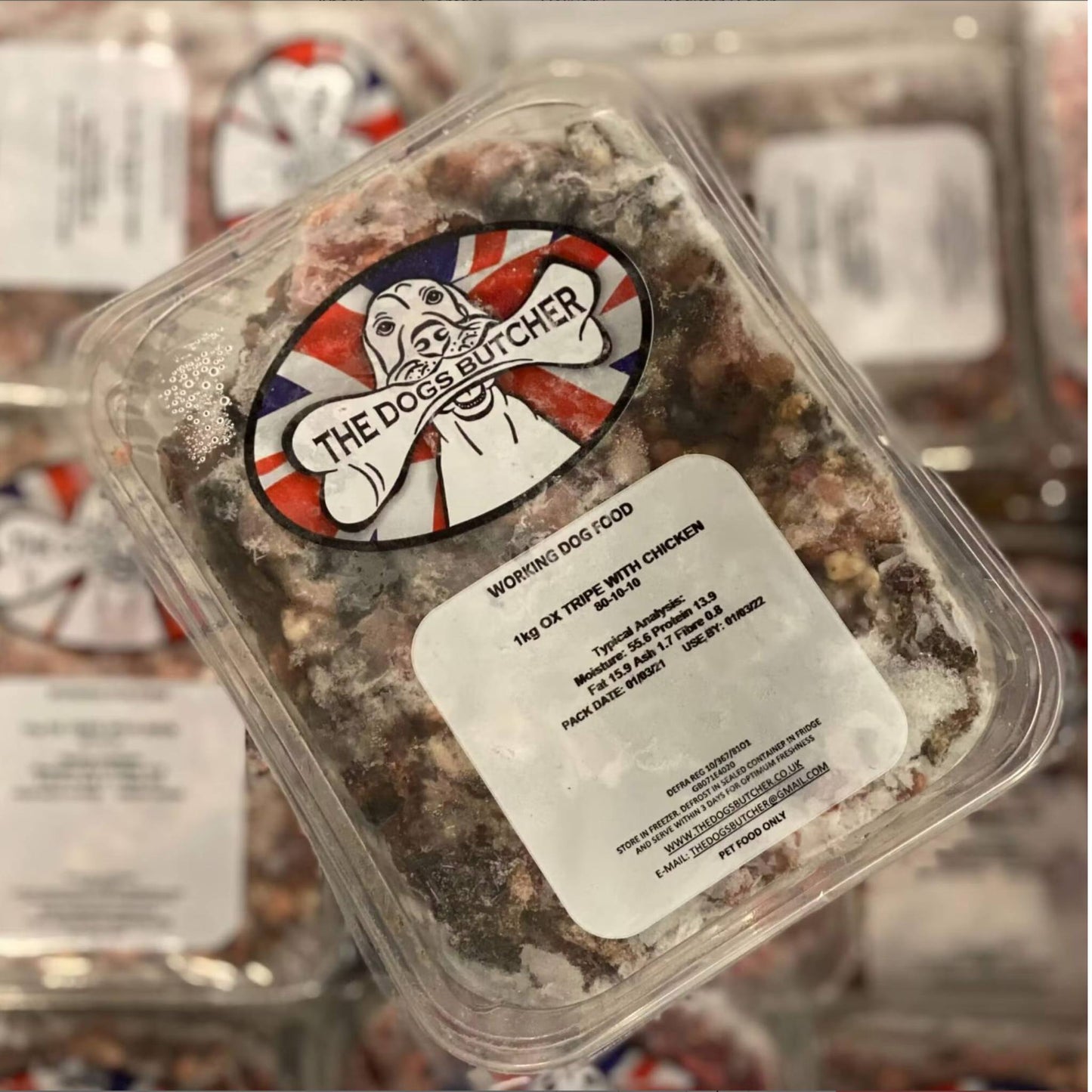 The Dogs Butcher Ox Tripe With Chicken Raw Dog Food