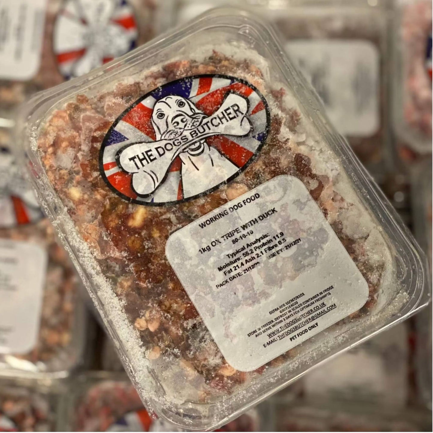 The Dogs Butcher Ox Tripe With Duck Raw Dog Food