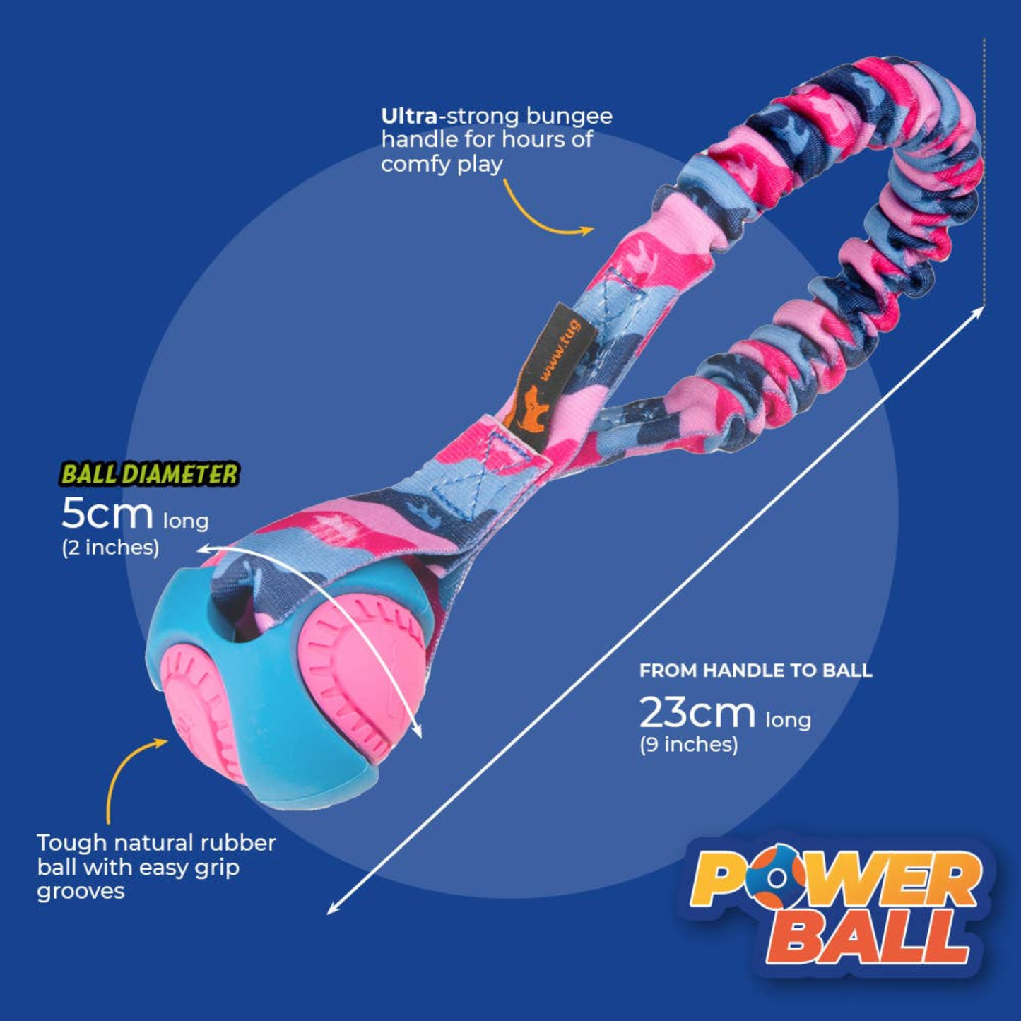 Tug-E-Nuff Pocket Powerball Bungee Tug