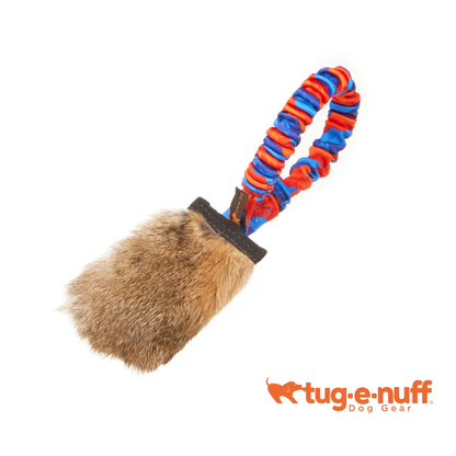 Tug-E-Nuff Rabbit Skin Pocket Bungee Squeeker